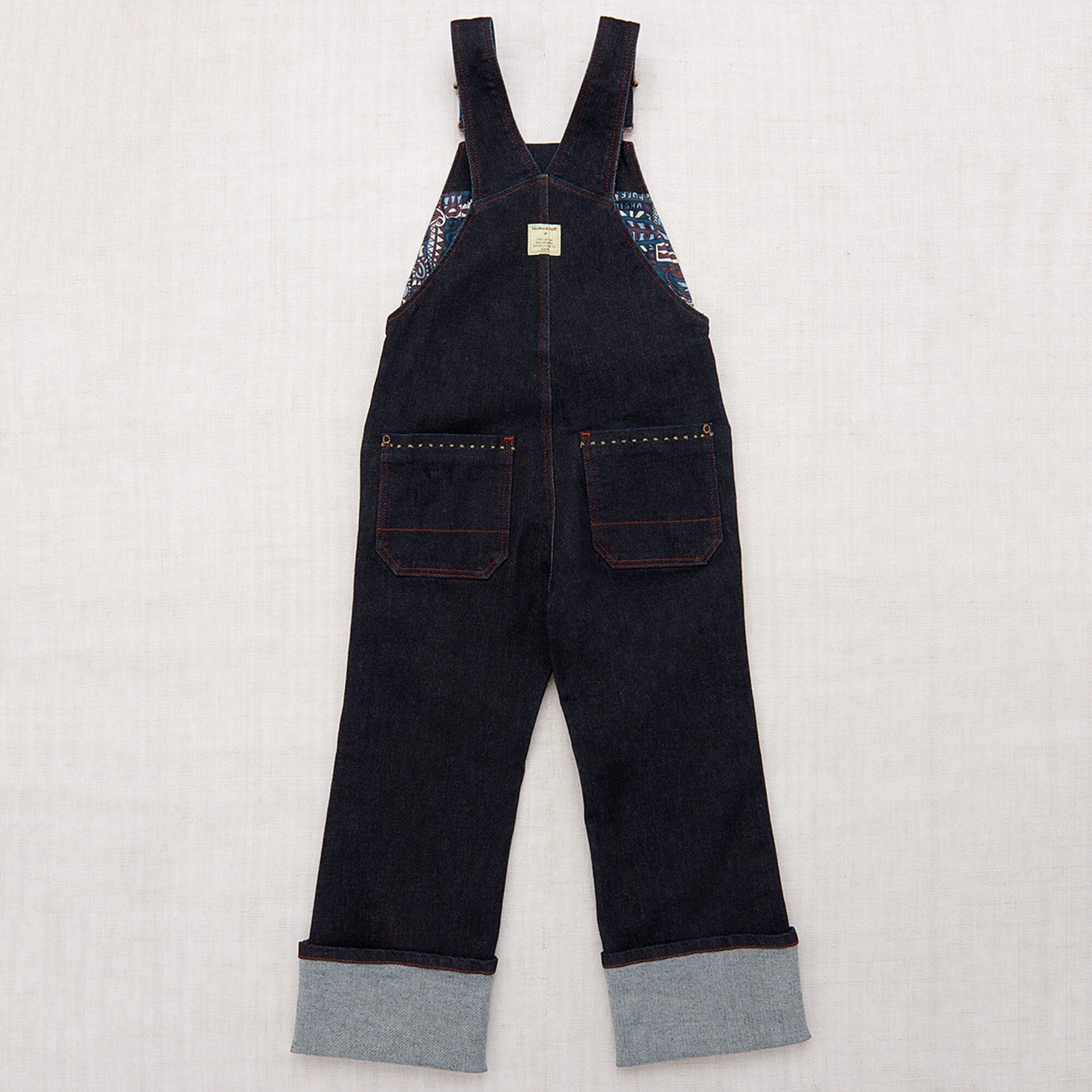 Boys & Girls Dark Blue Denim Jumpsuits