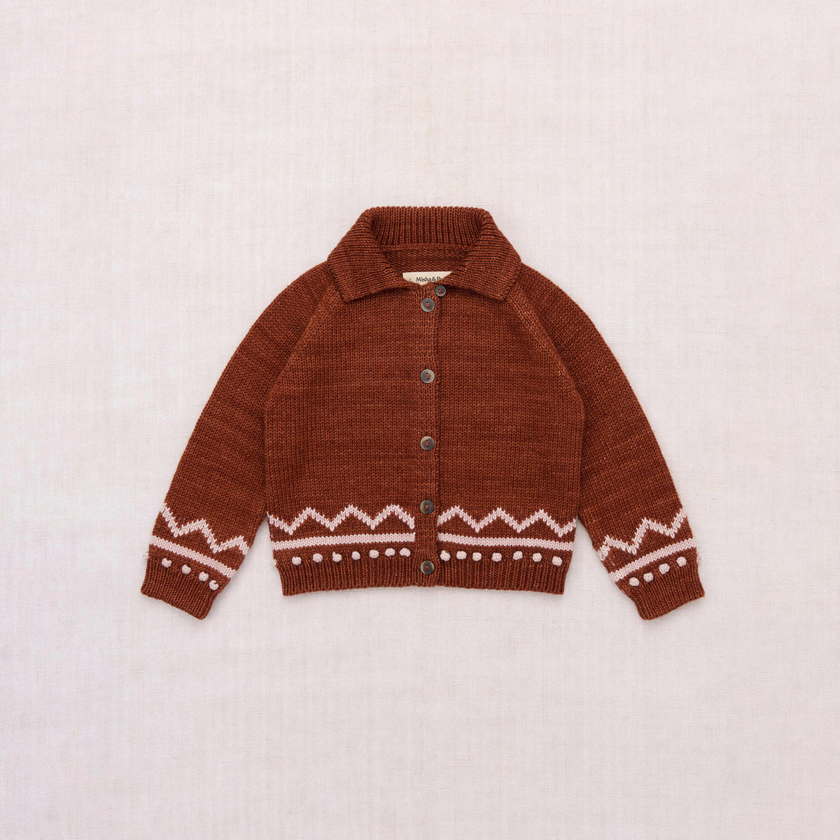Boys & Girls Red Wool Cardigan