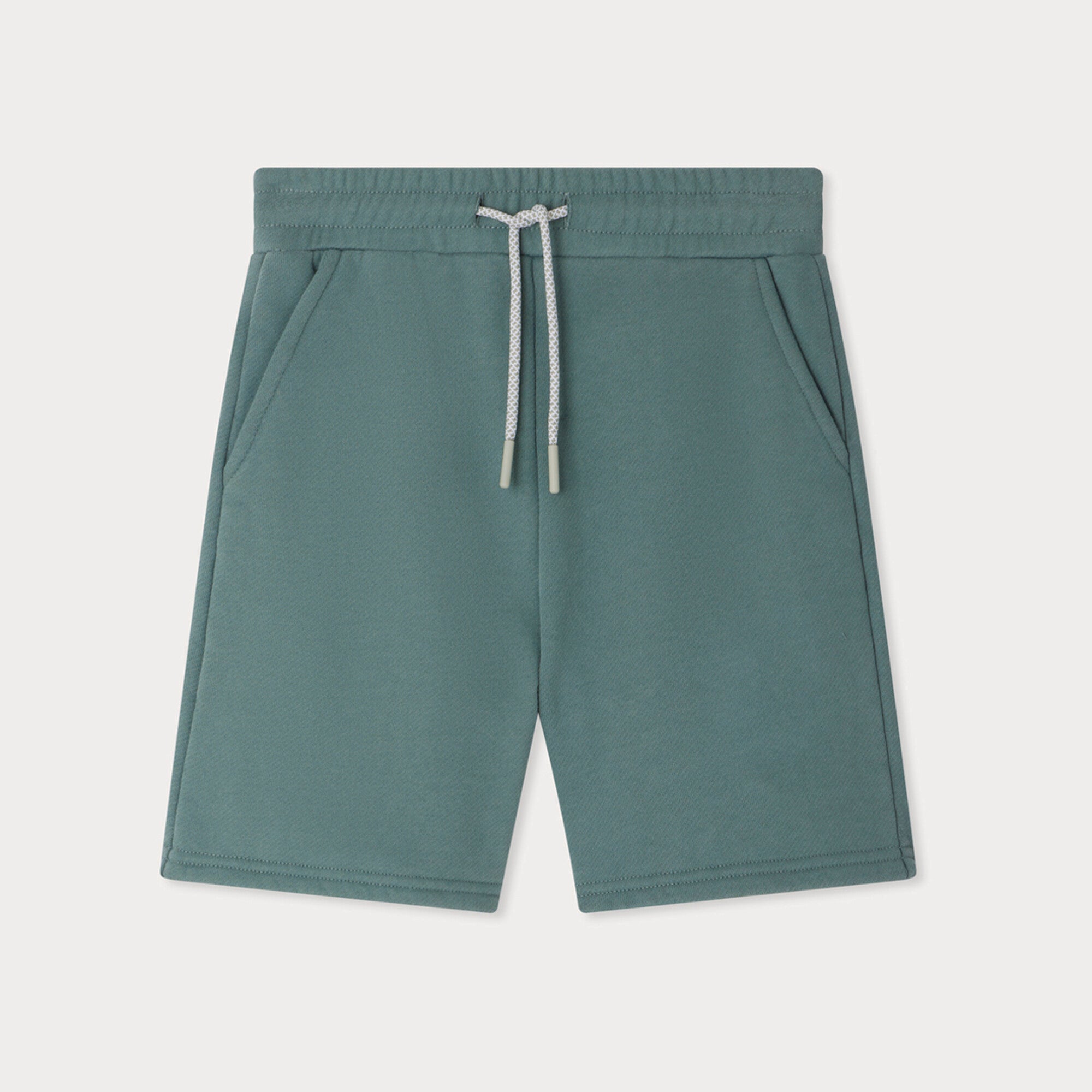 Boys Green Cotton Shorts