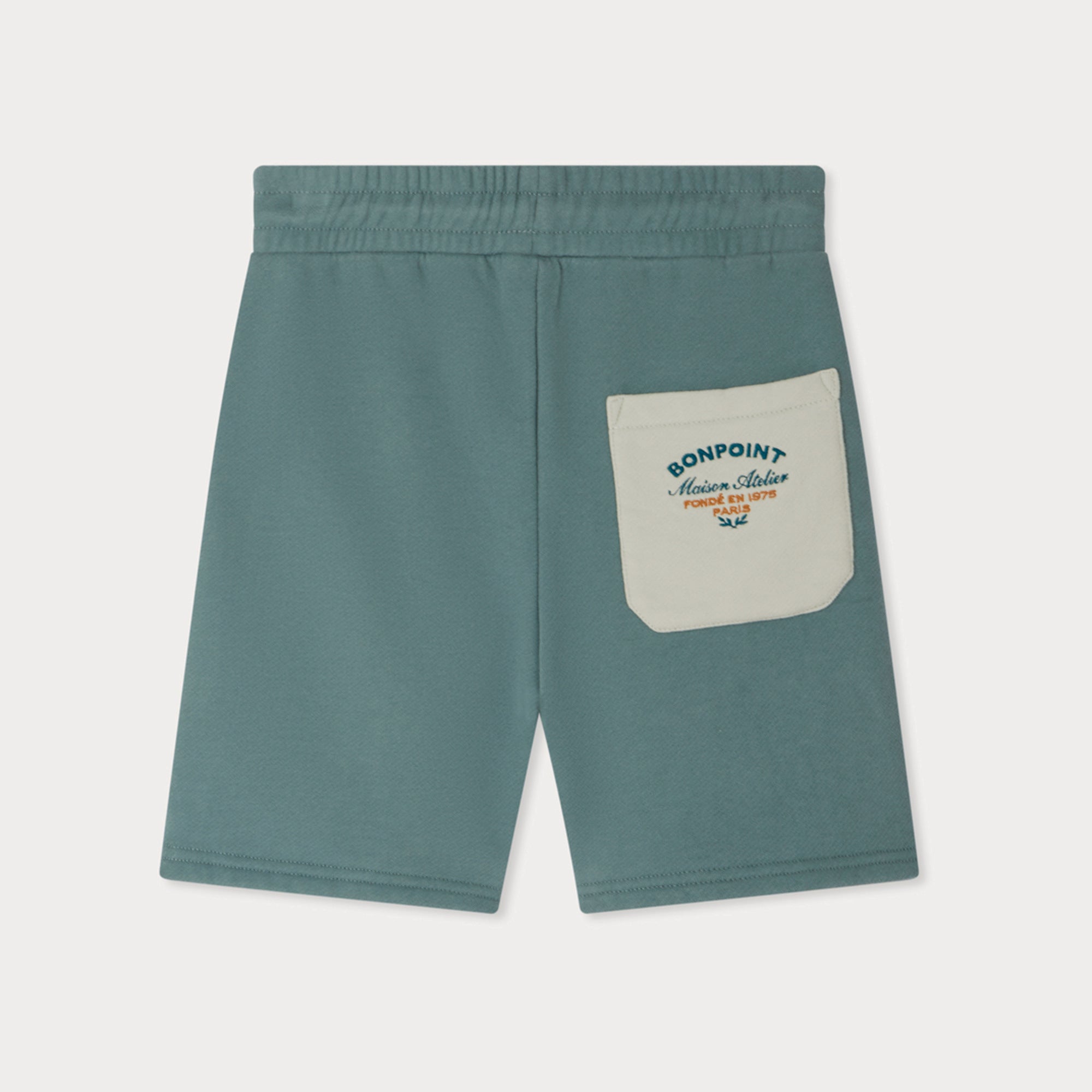 Boys Green Cotton Shorts