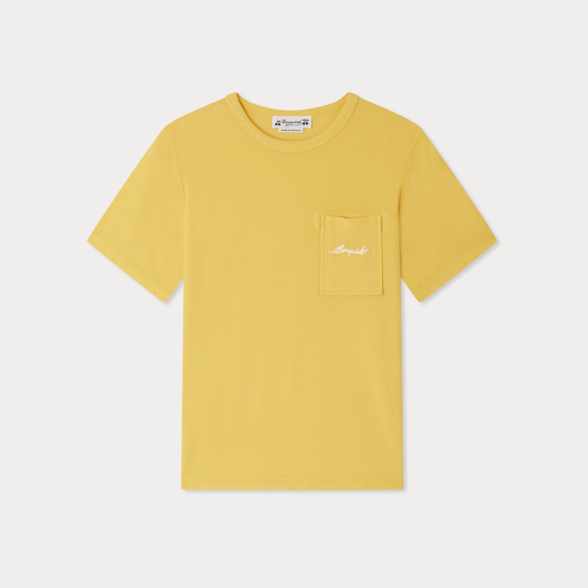 Boys Yellow Cotton T-Shirt