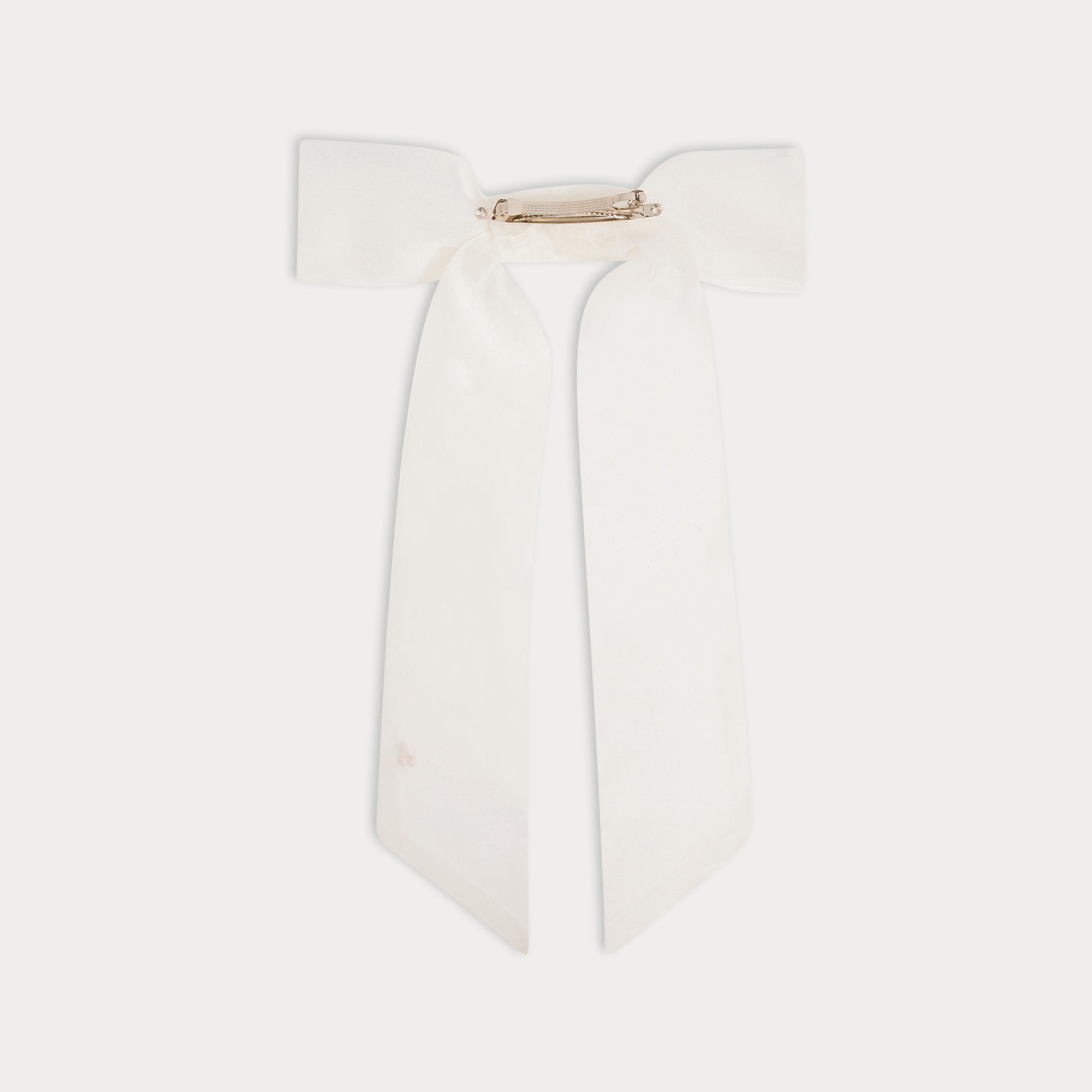 Girls White Silk Hair Clip