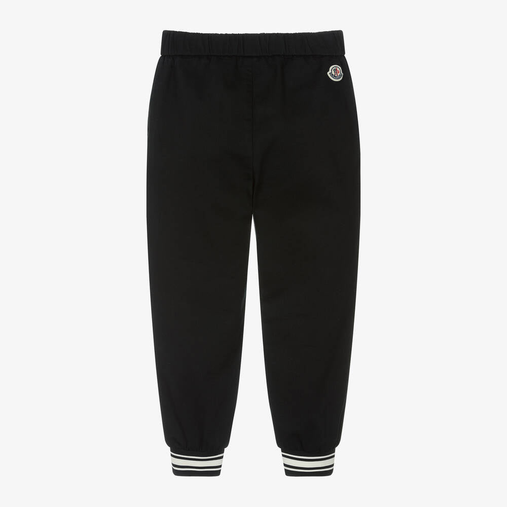 Boys Black Cotton Trousers