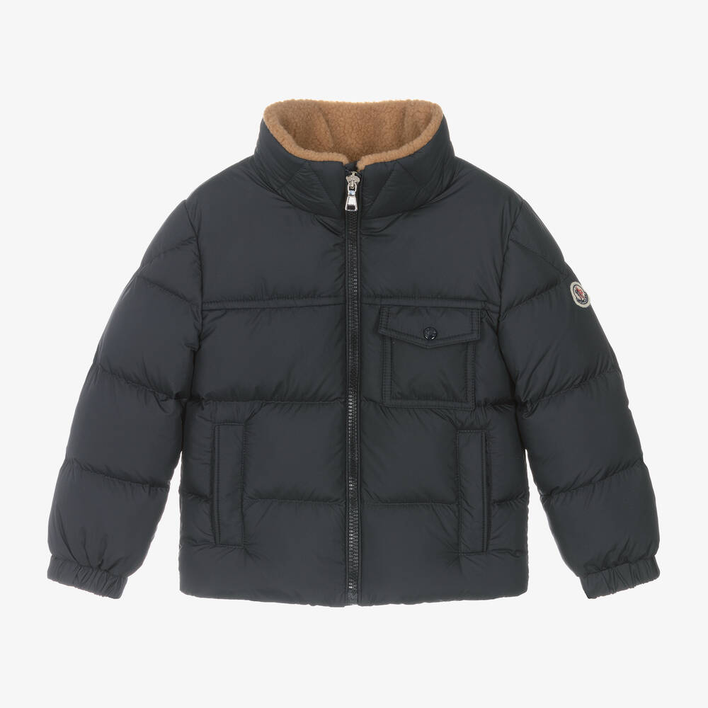 Boys Dark Blue "CAYDEN" Padded Down Jacket