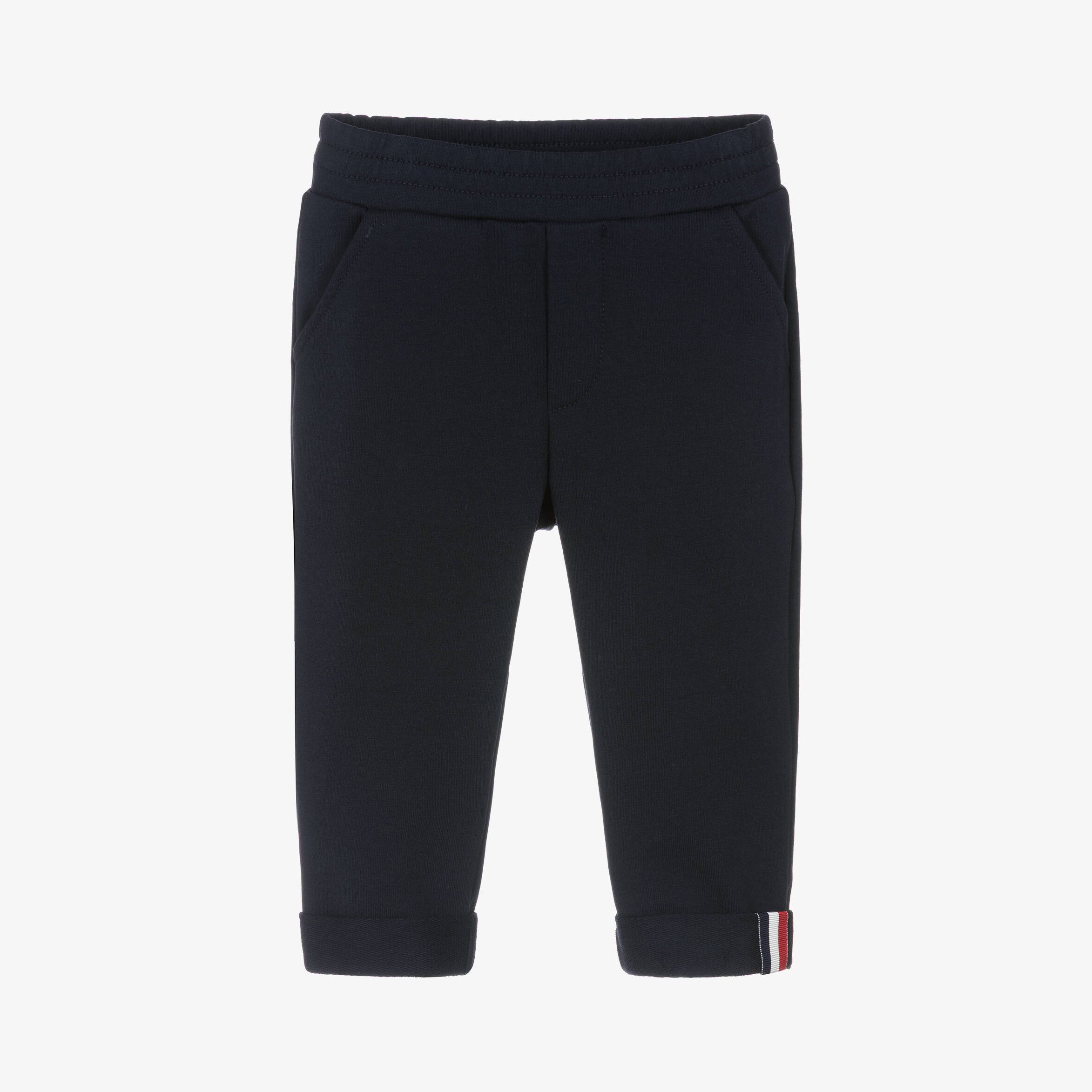 Baby Boys Navy Cotton Trousers