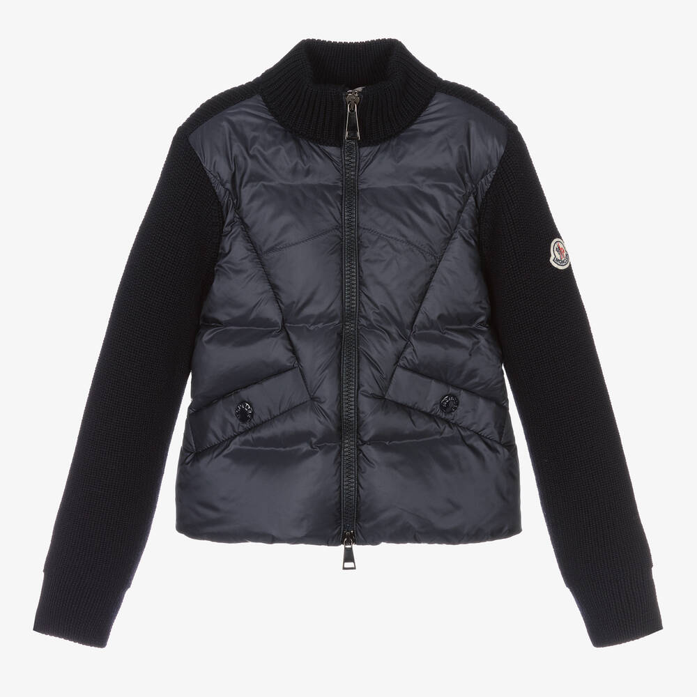 Girls Navy Zip-Up Jacket