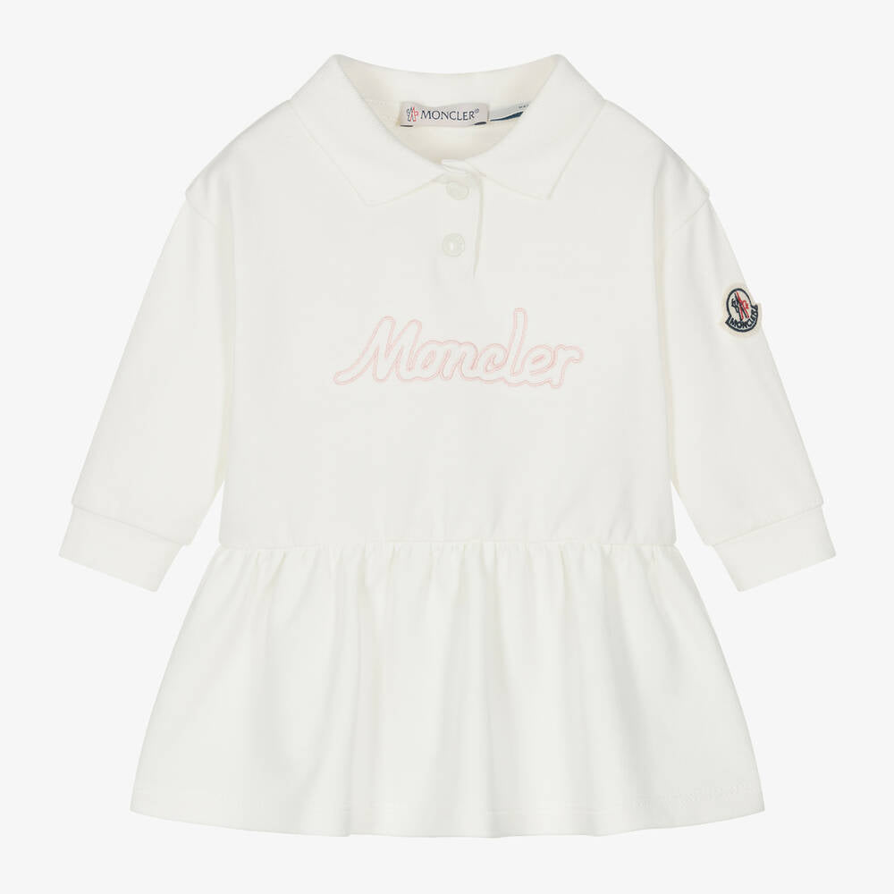 Baby Girls White Cotton Dress