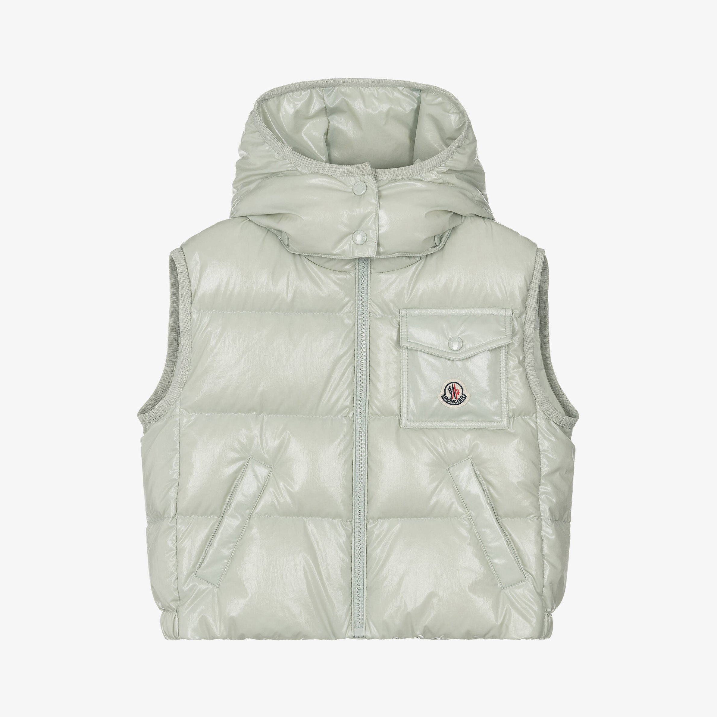 Girls Light Green "KAMILE" Padded Down Gilet