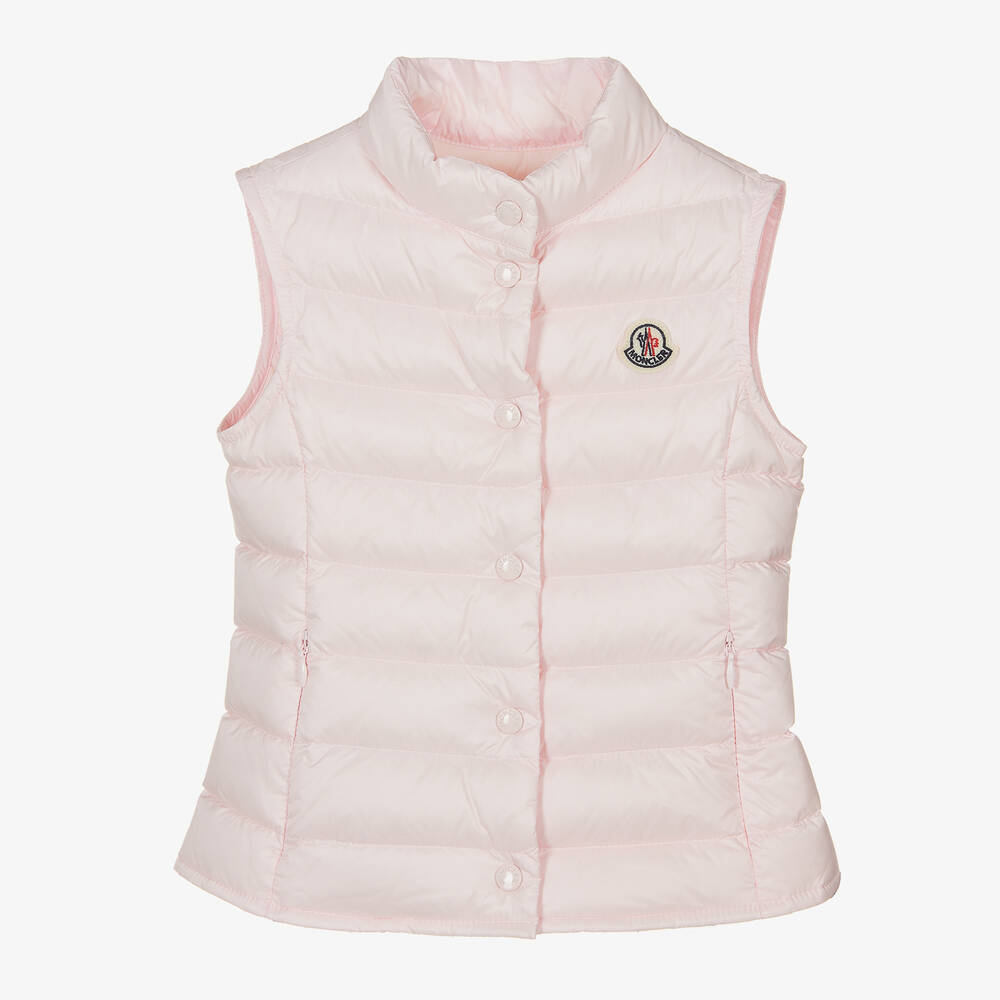 Girls Light Pink "LIANE" Padded Down Gilet