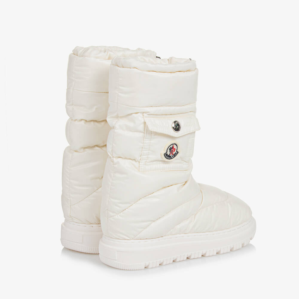 Boys & Girls White Snow Boots