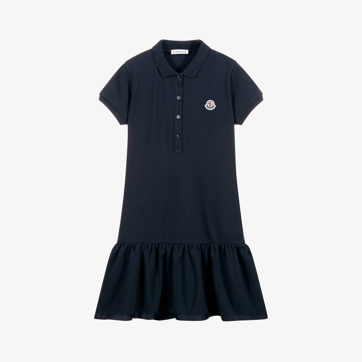 Girls Dark Blue Cotton Dress