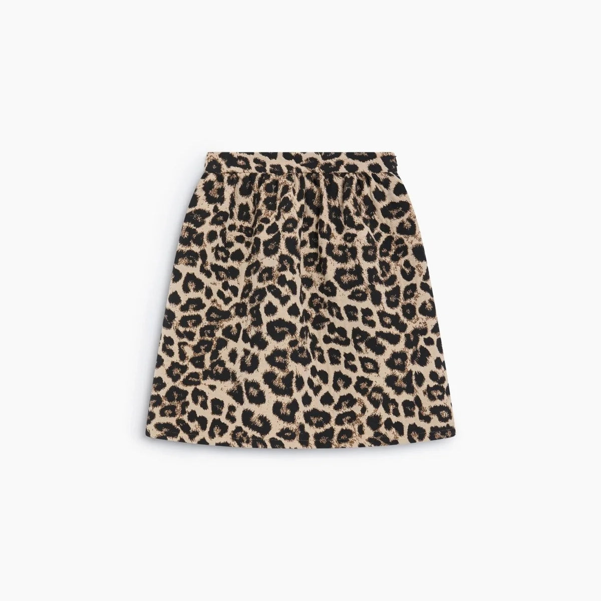 Girls Brown Leopard Skirt
