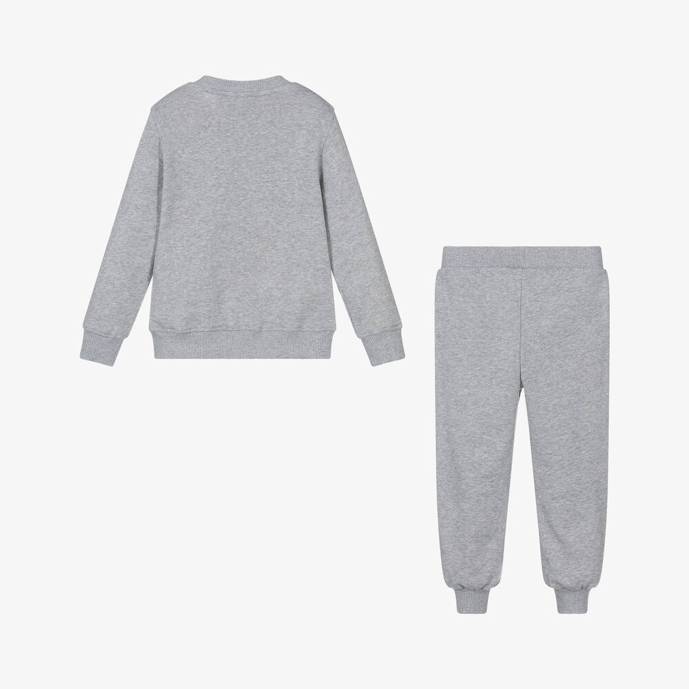 Boys & Girls Grey Logo Cotton Set
