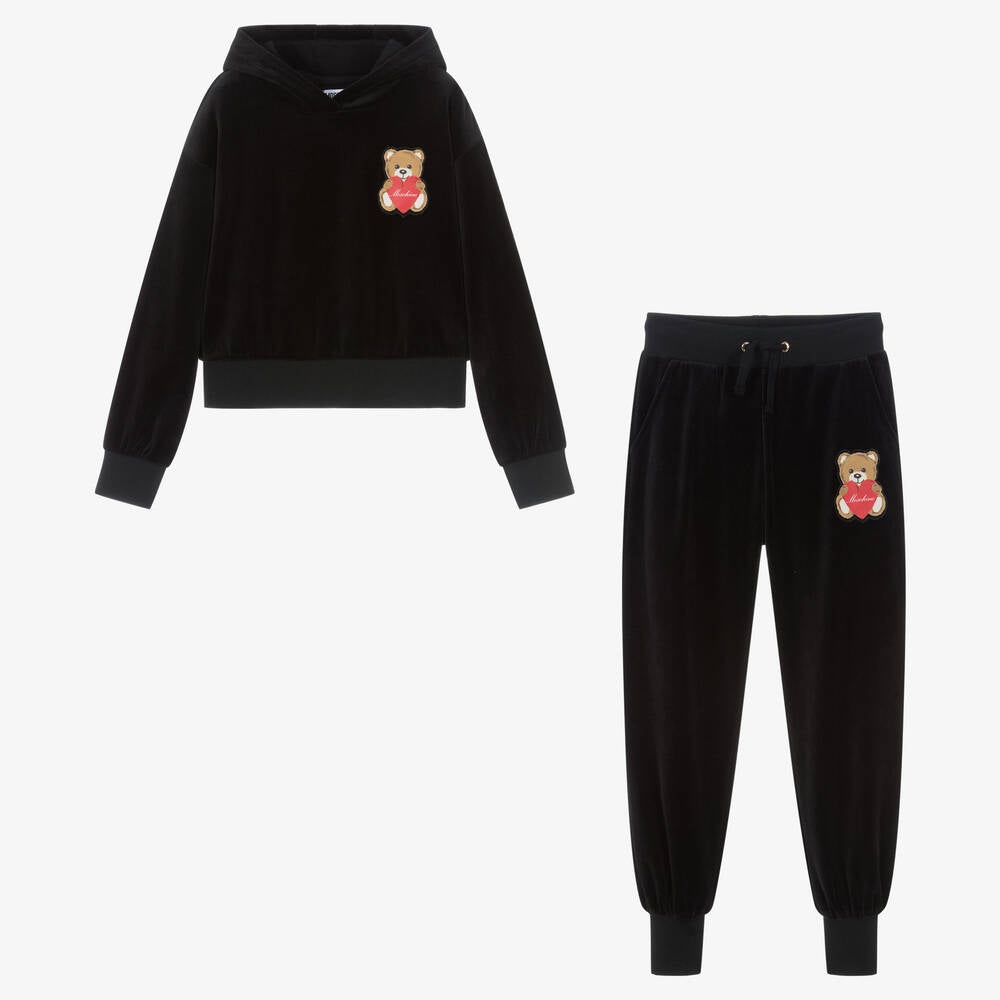 Girls Black Cotton Set