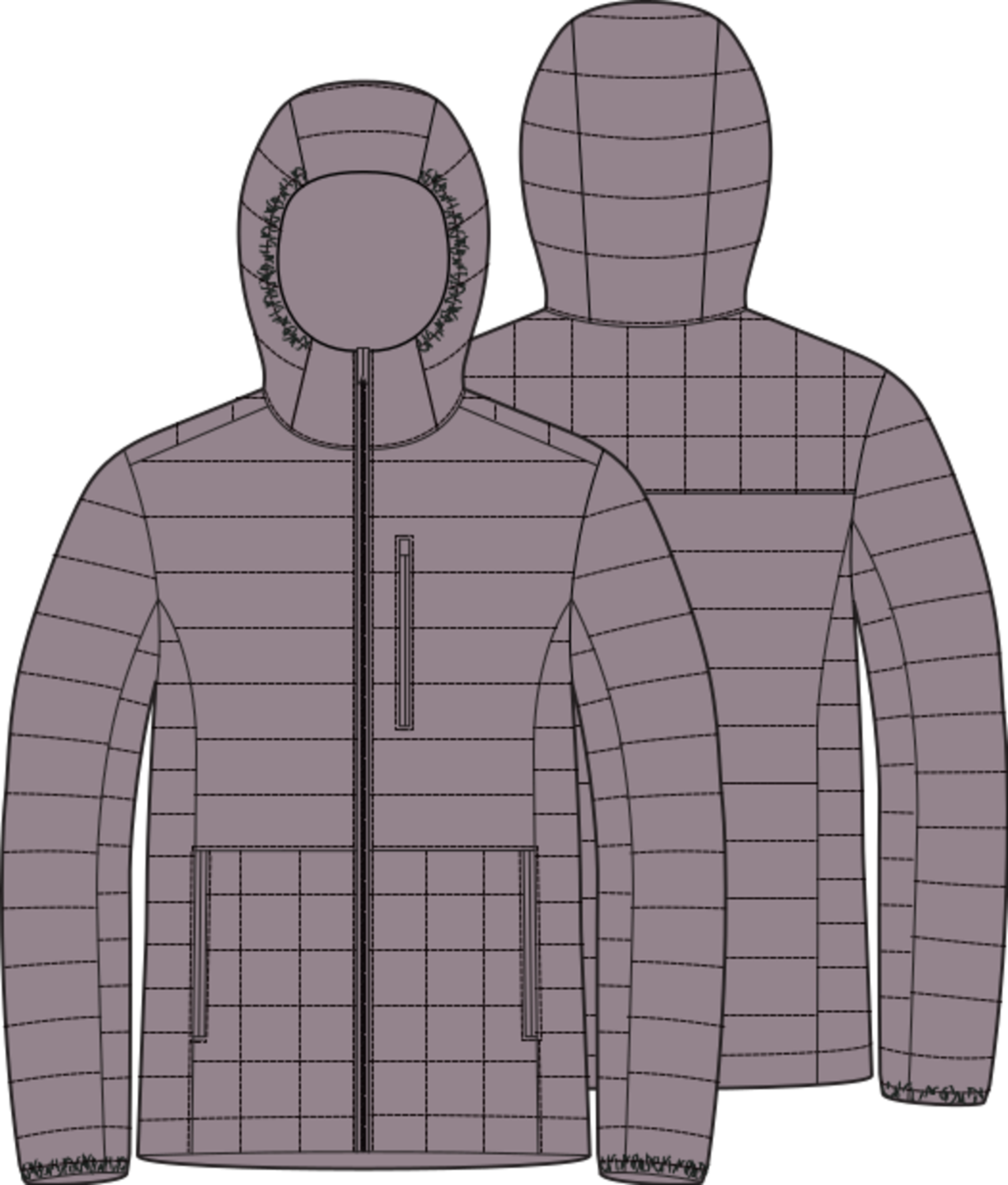 W Mid-Heat Down Insulator Hooded Jkt