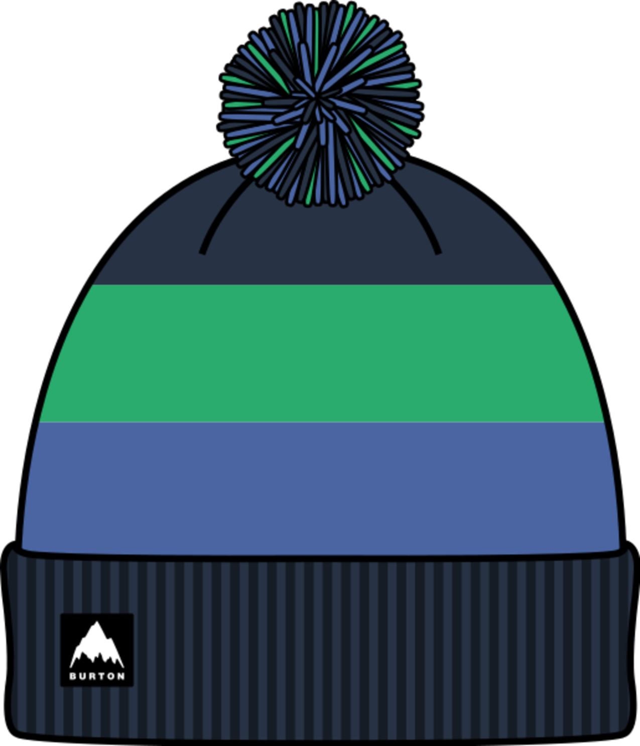 Kids' Fleece-Lined Pom Beanie