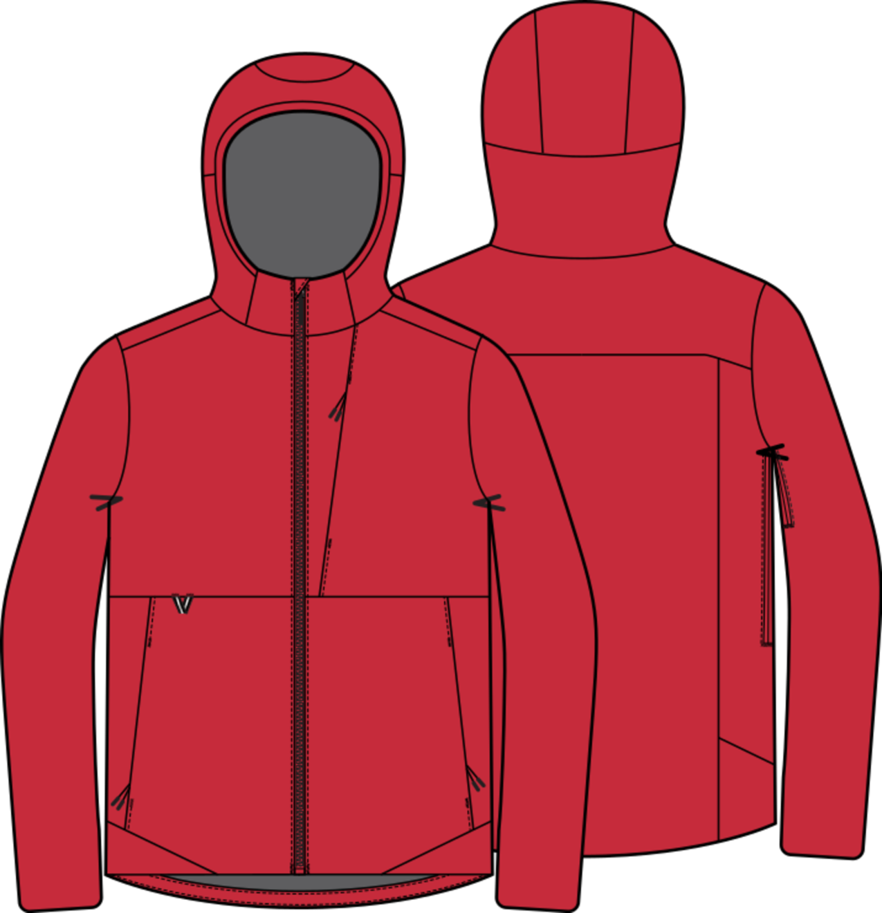 M Multipath Hooded Ins Jkt