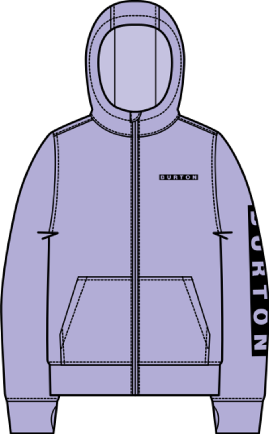 Burton Kids' Oak Full-Zip Hoodie