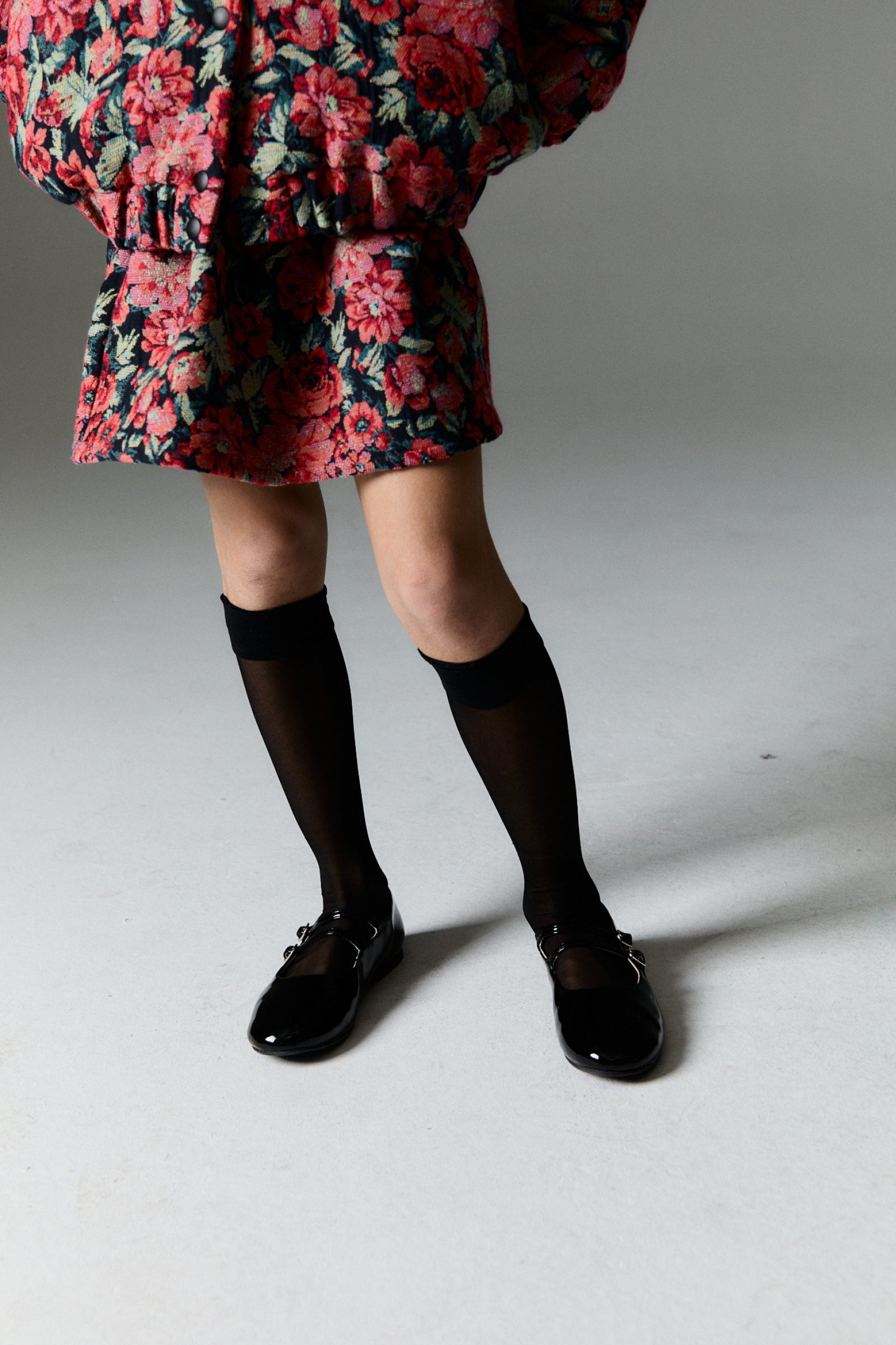 Girls Red Flower Skirt