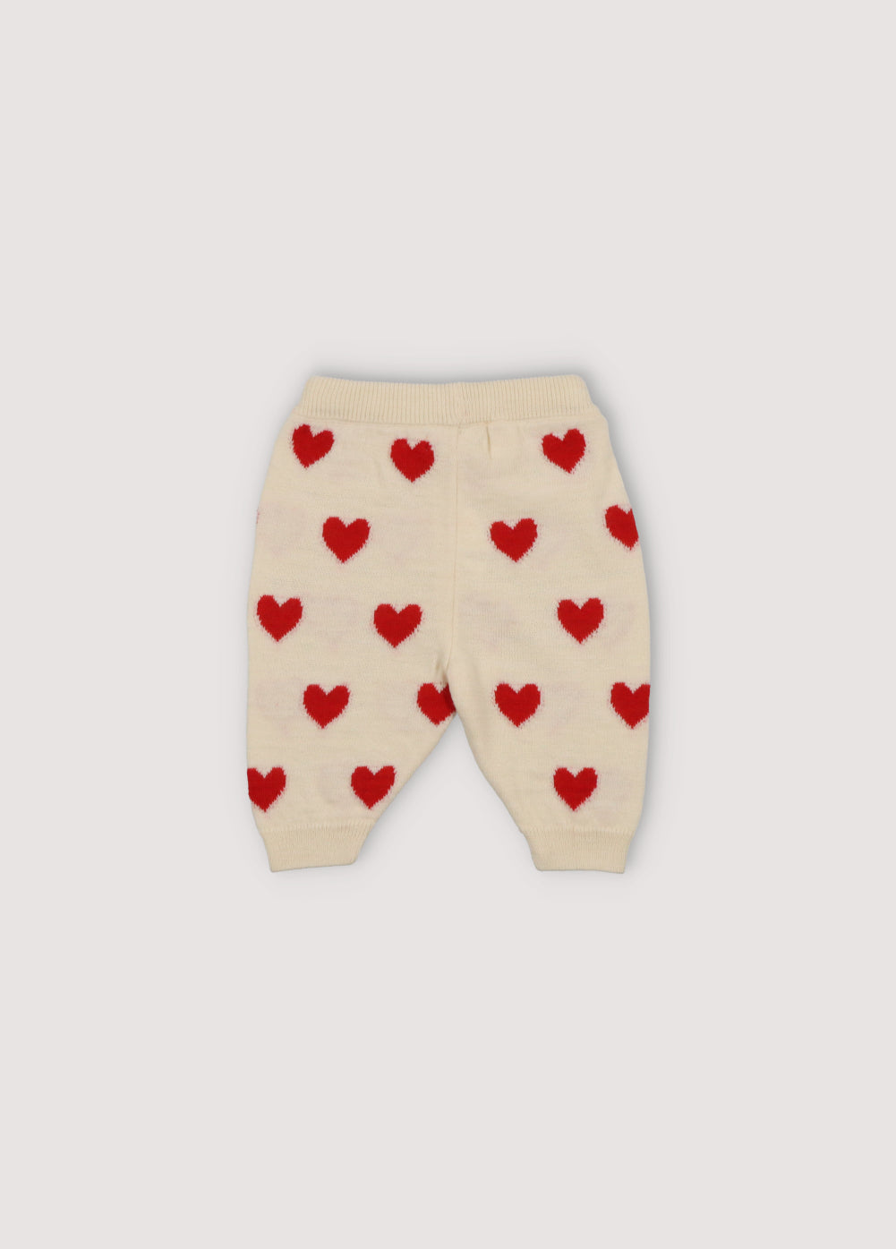 Baby Girls Cream Heart Wool Set