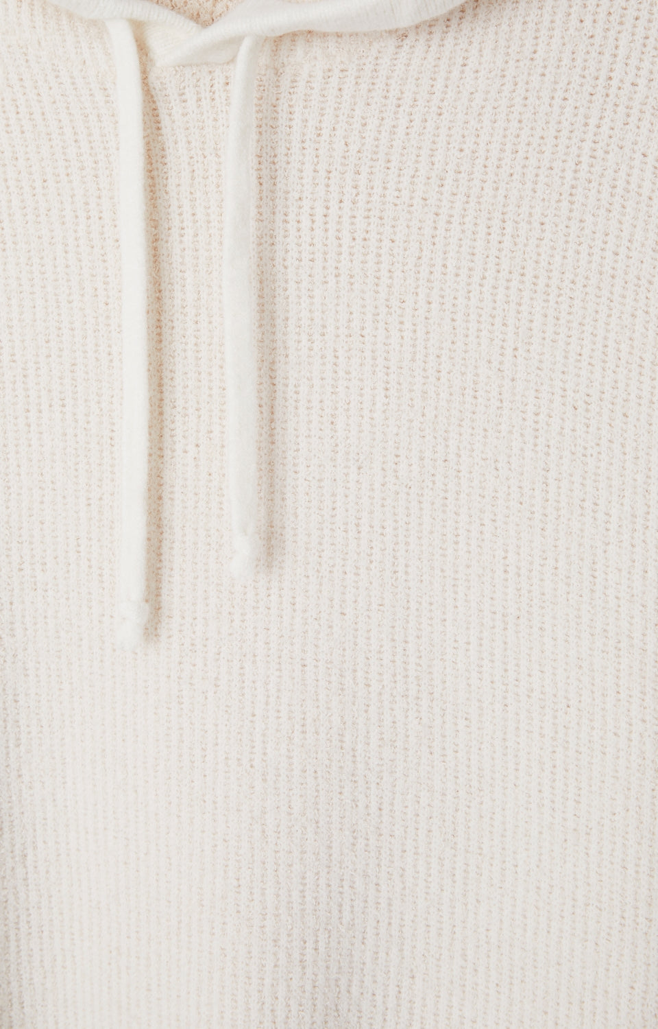 Women White Hooded Cotton Sweater