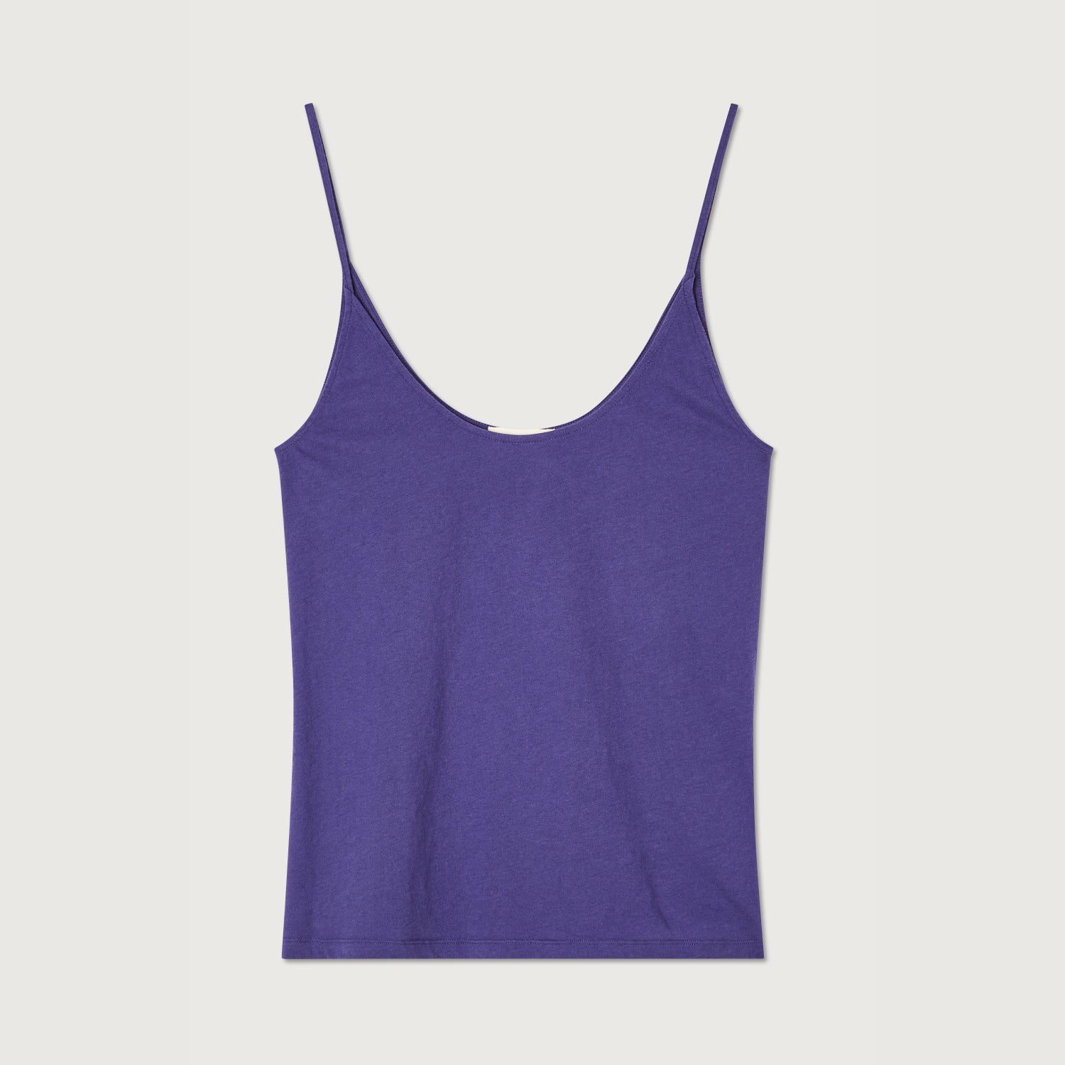 Women Purple Cotton Strap Vest