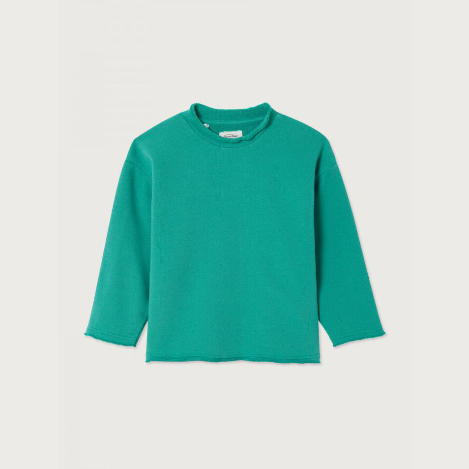 Boys & Girls Green Cotton Sweatshirt