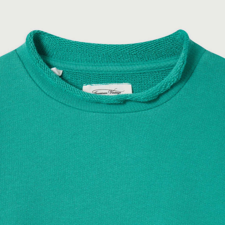 Boys & Girls Green Cotton Sweatshirt