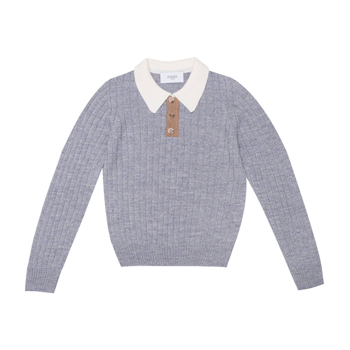 Boys & Girls Grey Wool Polo Shirt