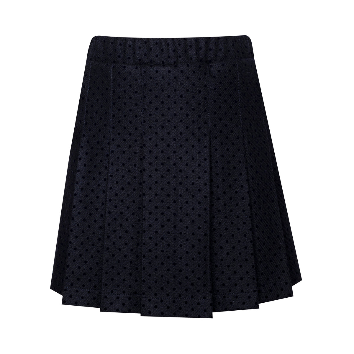 Girls Dark Blue Wool Skirt