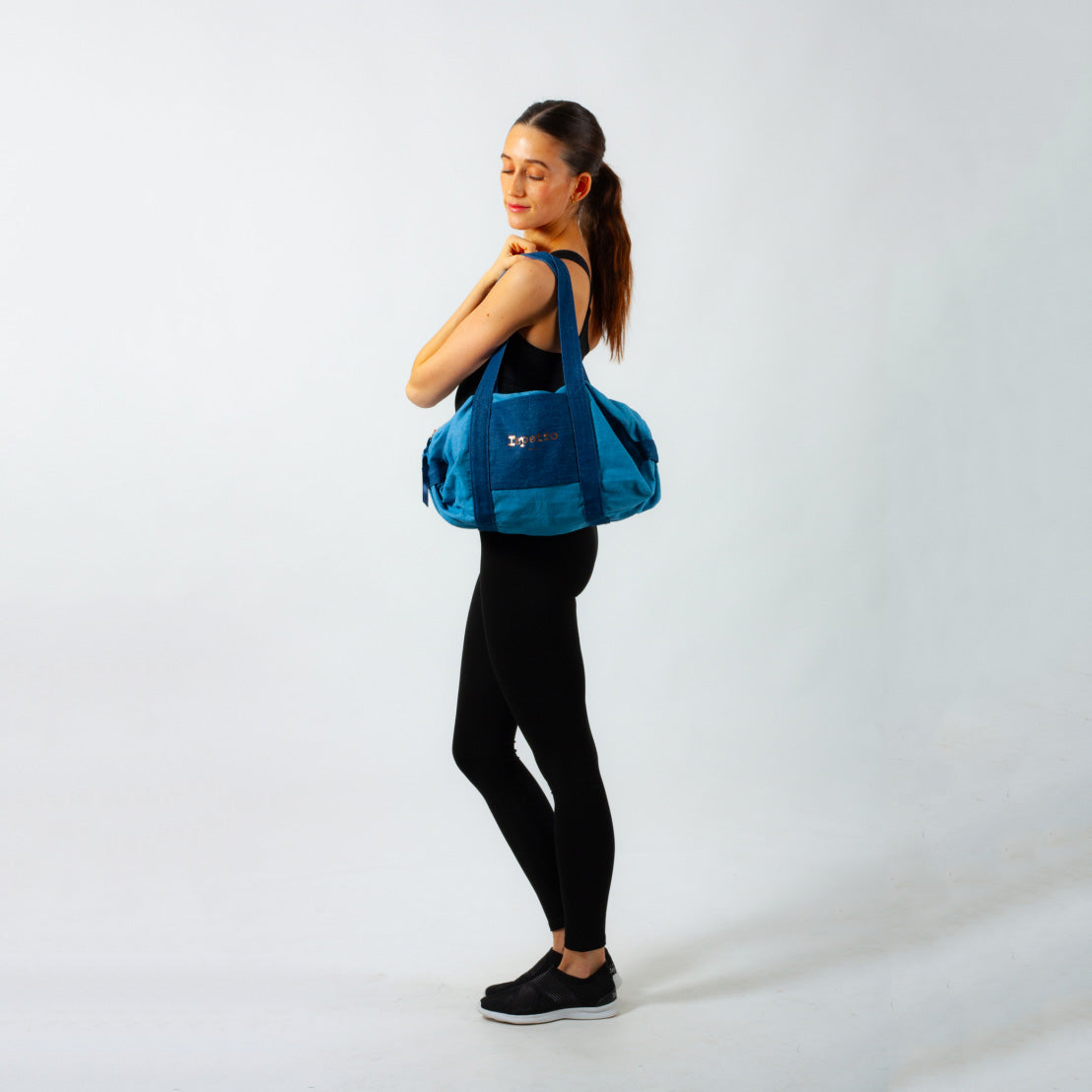 Girls Blue Denim Ballet Bag(M码)