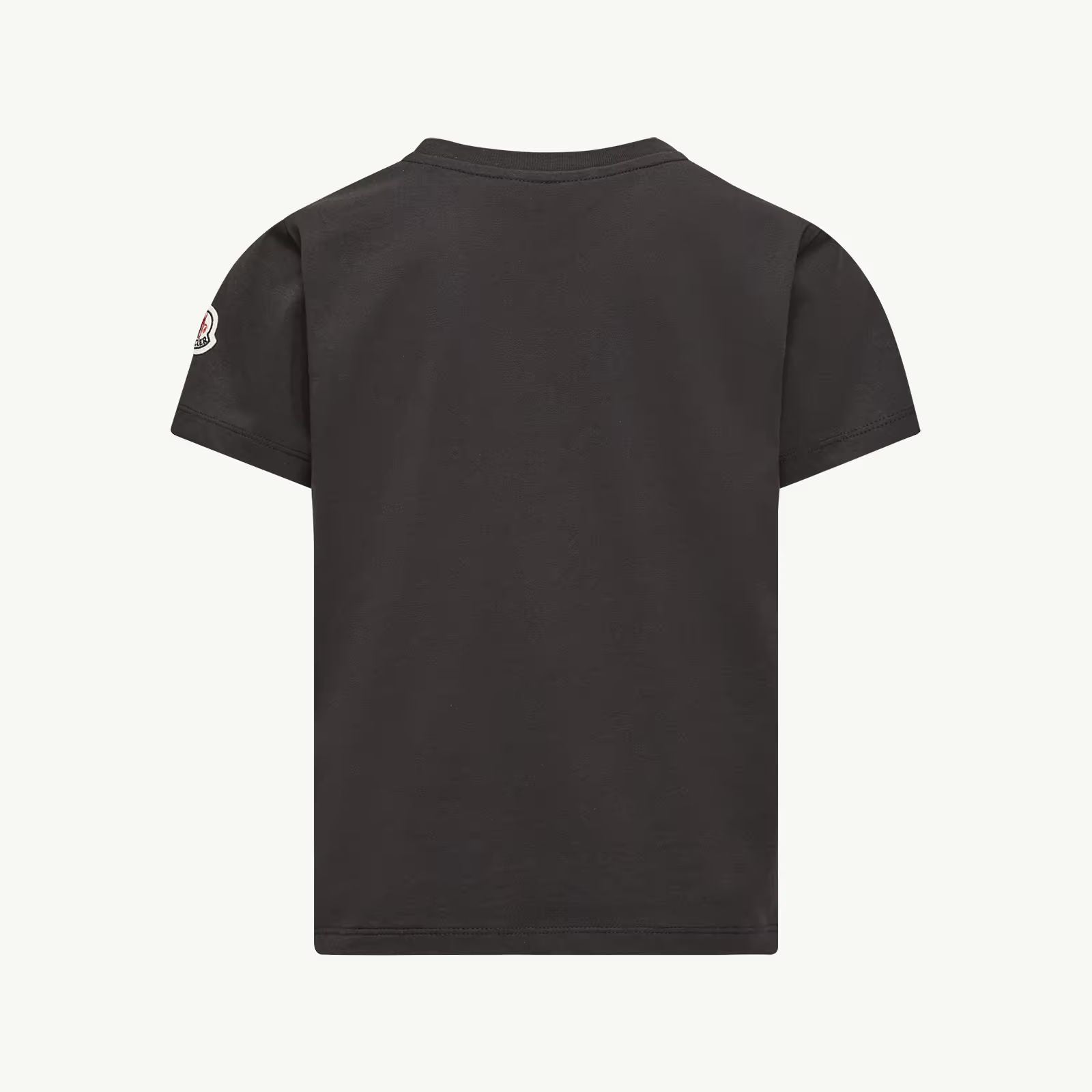 Boys Black Logo Cotton T-Shirt