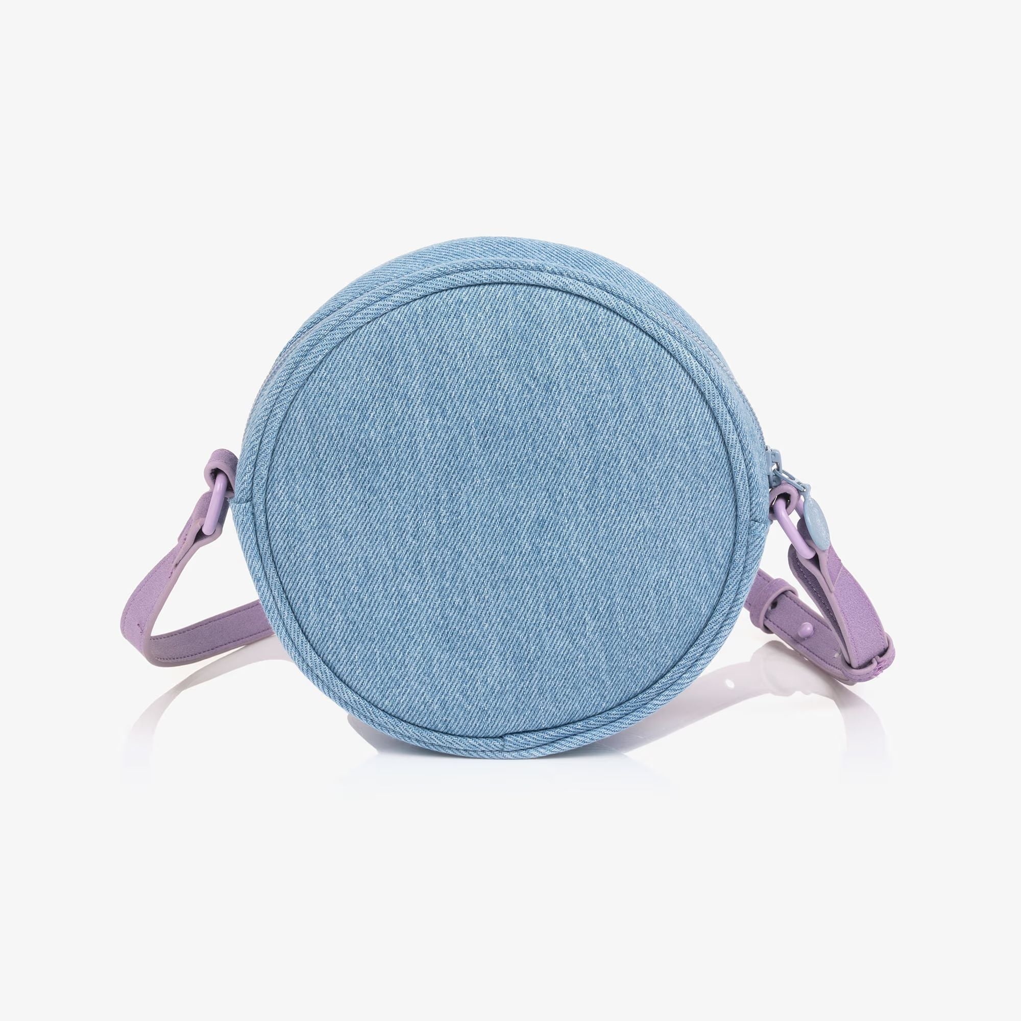 Sac à bandoulière en jean à pampilles bleues pour filles (17 cm)