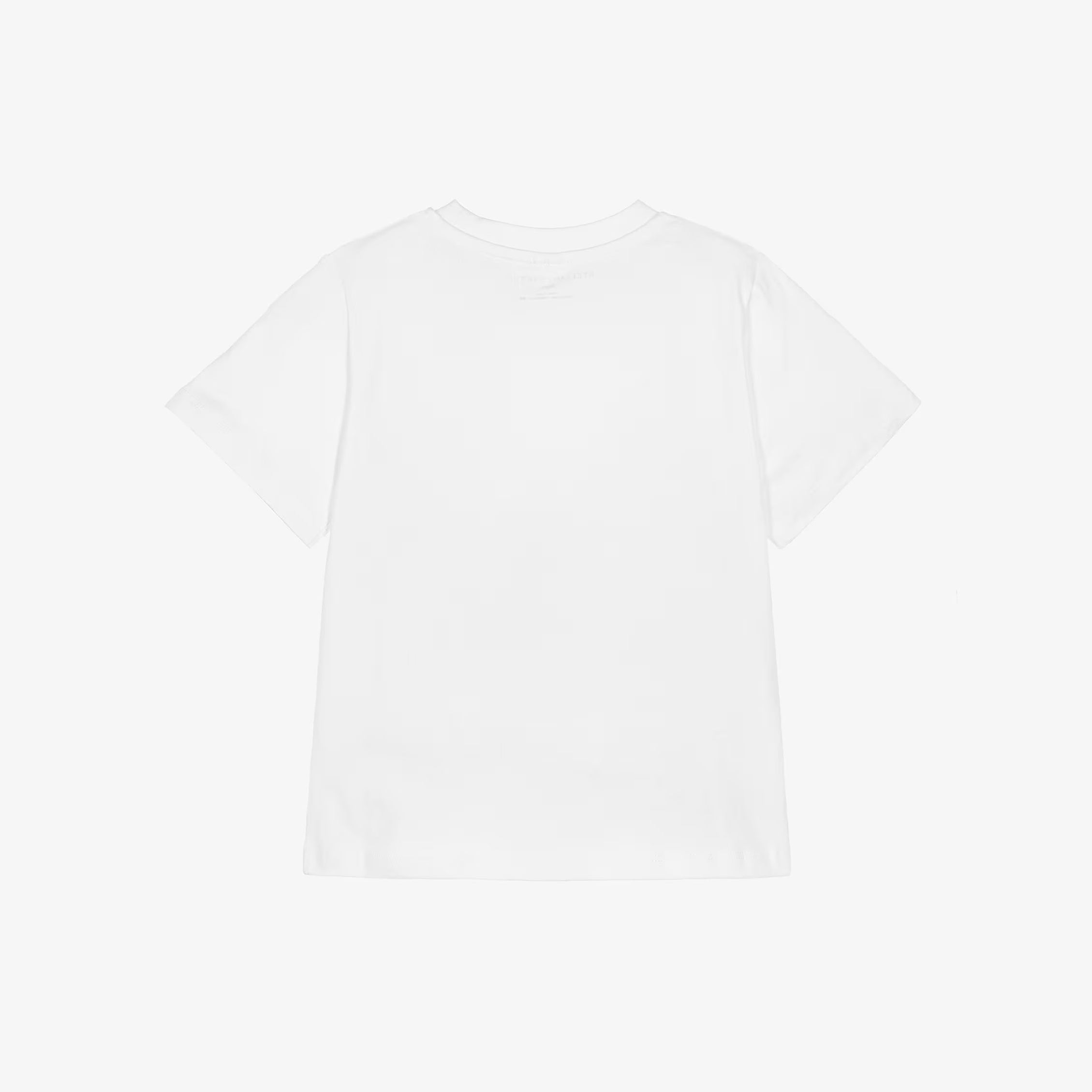 Girls White Embroidered Floral Logo Cotton T-Shirt