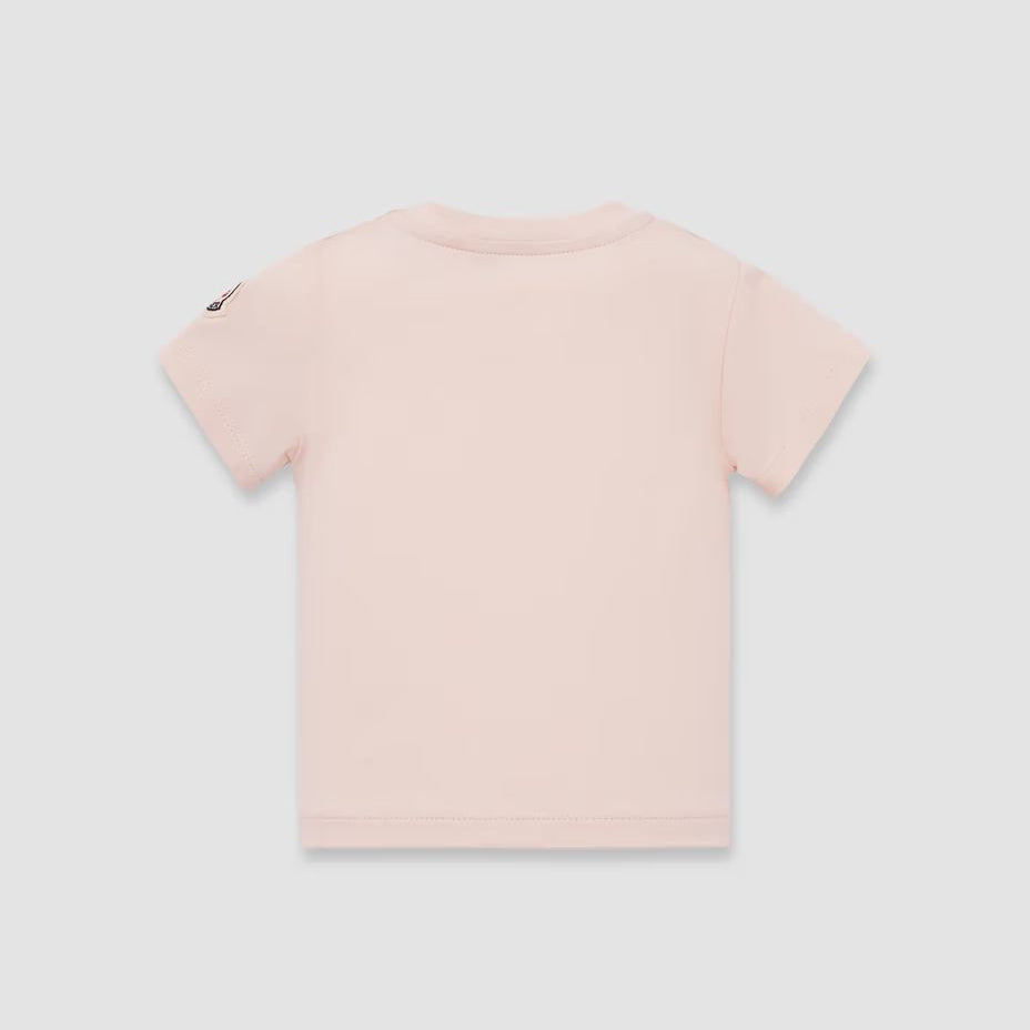 Baby Girls Pink Printed Cotton T-Shirt