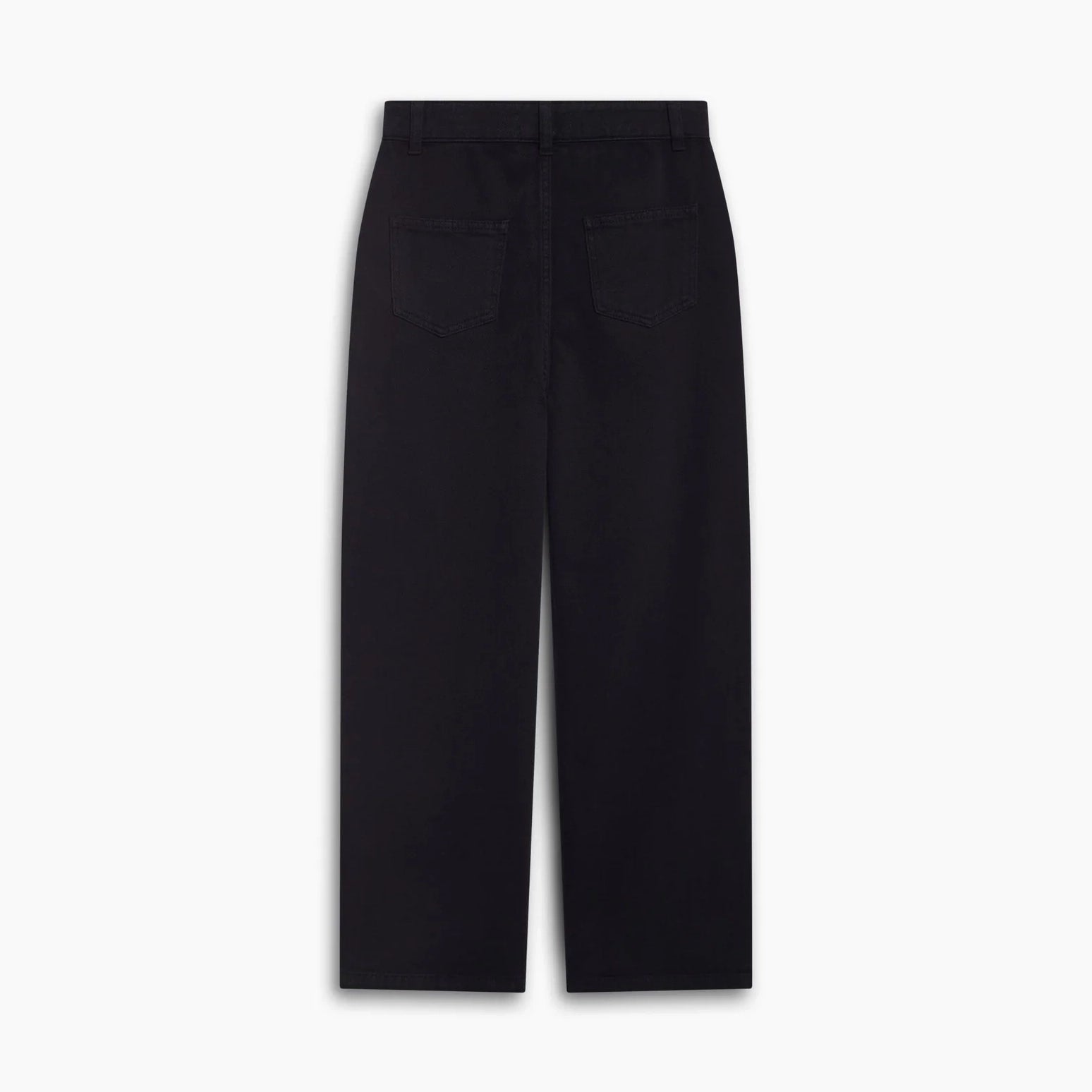 Girls Black Cotton Trousers