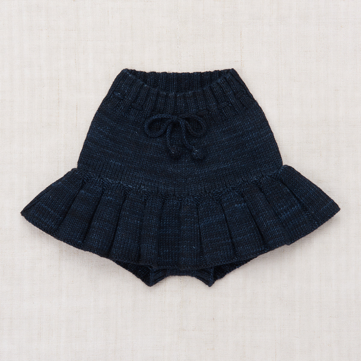 Girls Navy Wool Skirt