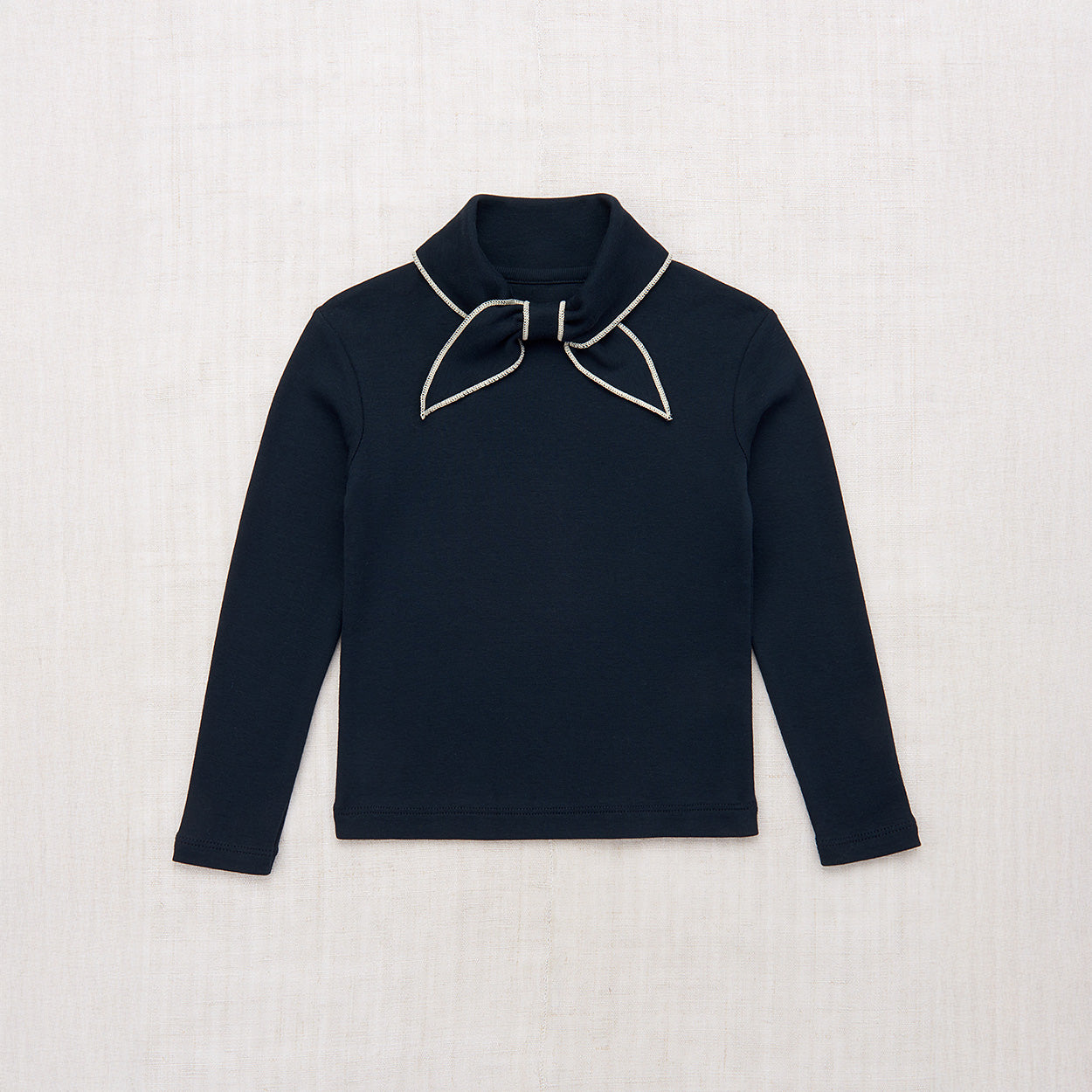Boys & Girls Navy Bow Cotton Top