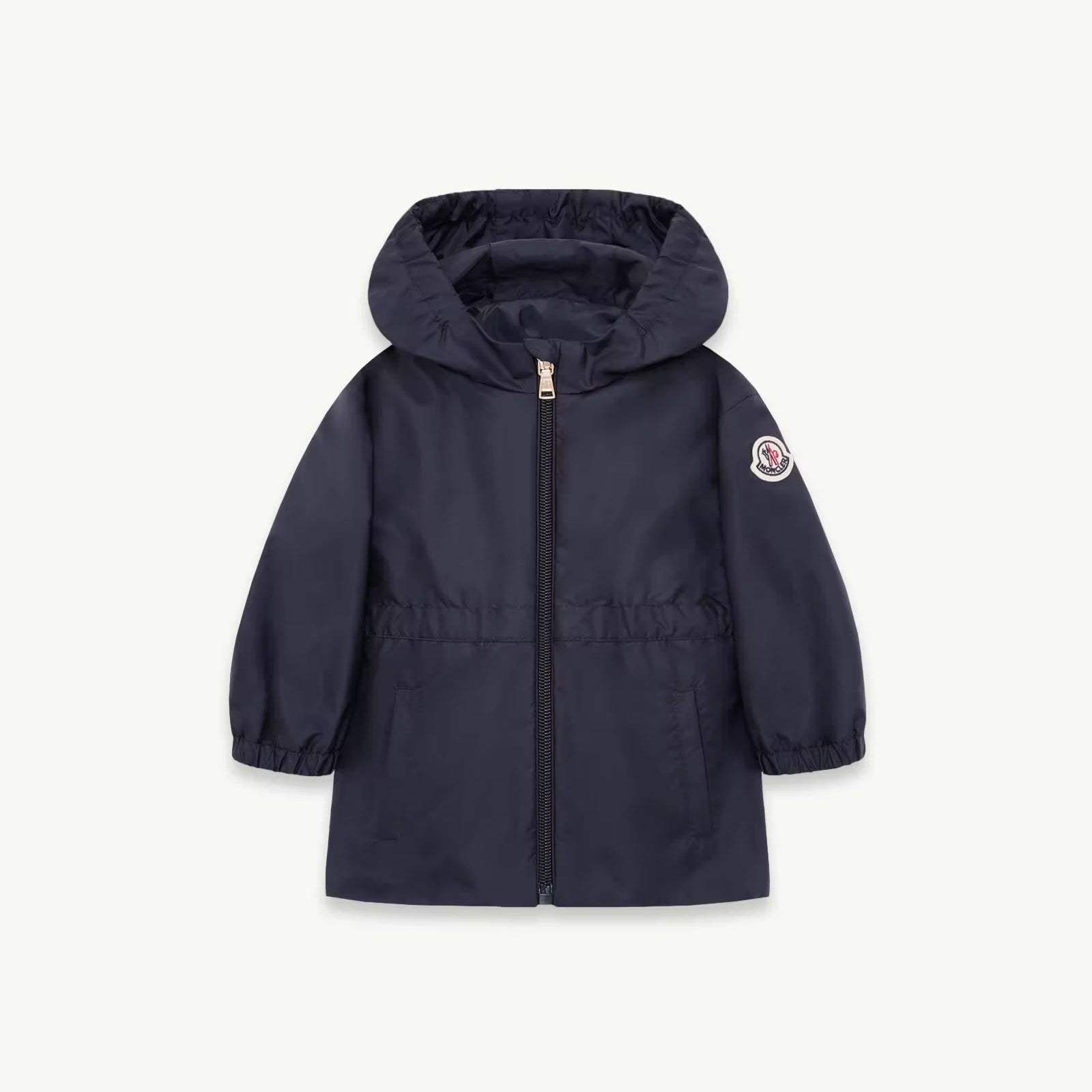Baby Girls Navy Hooded Coat