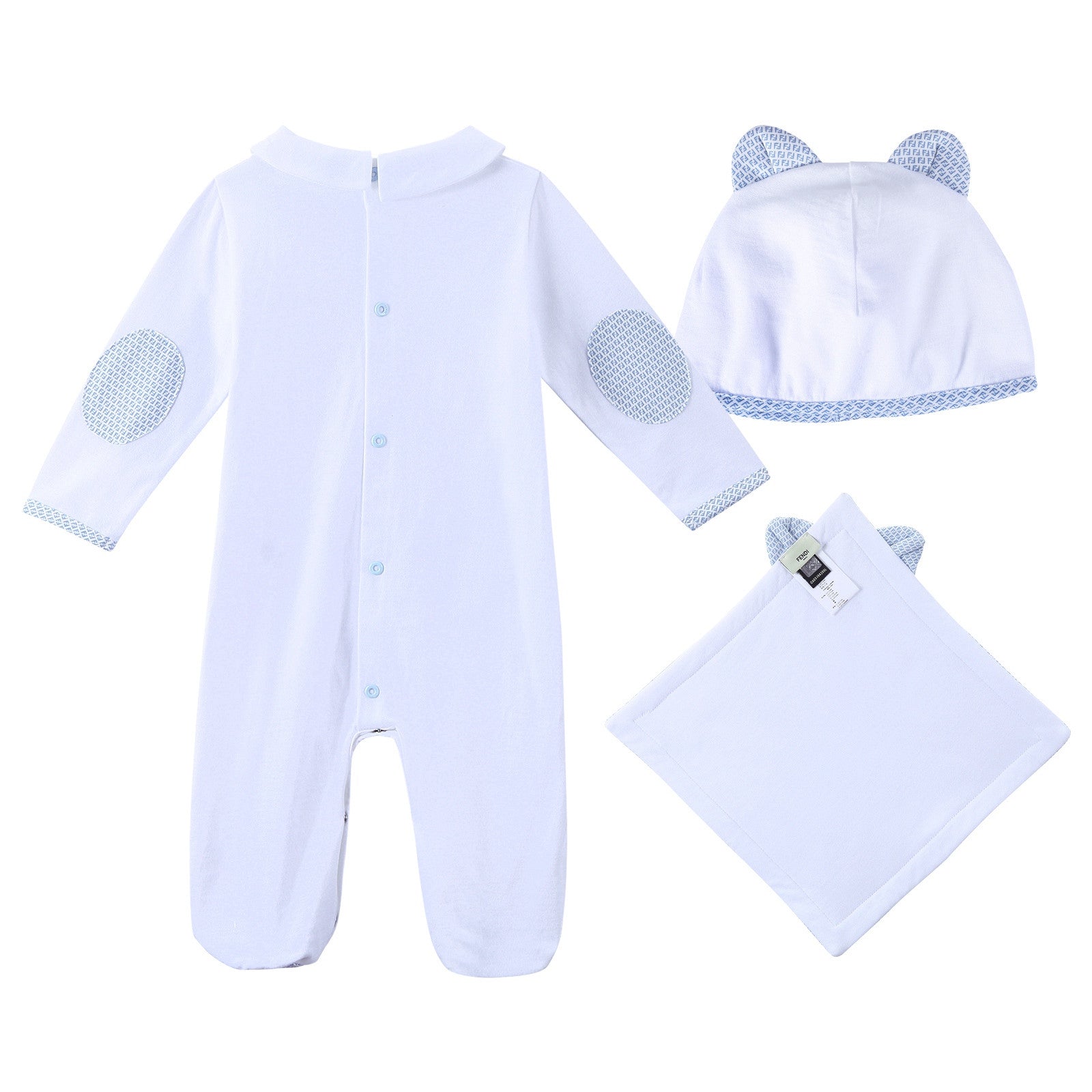 Baby Boys White Cotton Pyjama&Kit - CÉMAROSE | Children's Fashion Store - 2