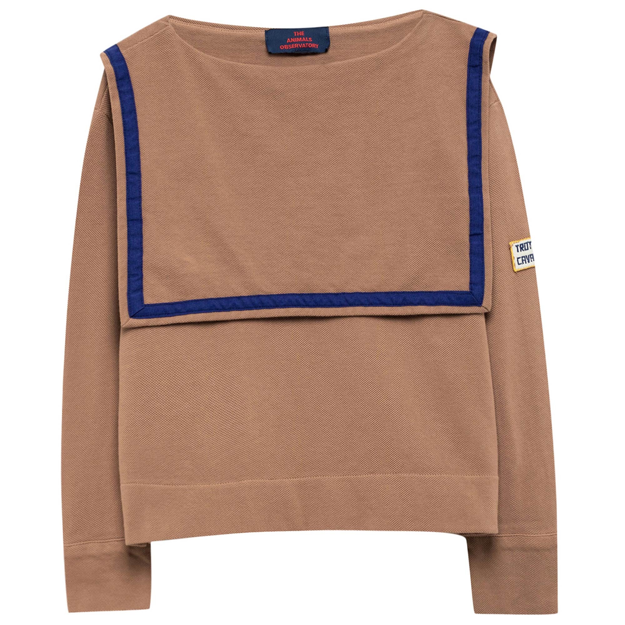 Girls Brown Cotton Shirt