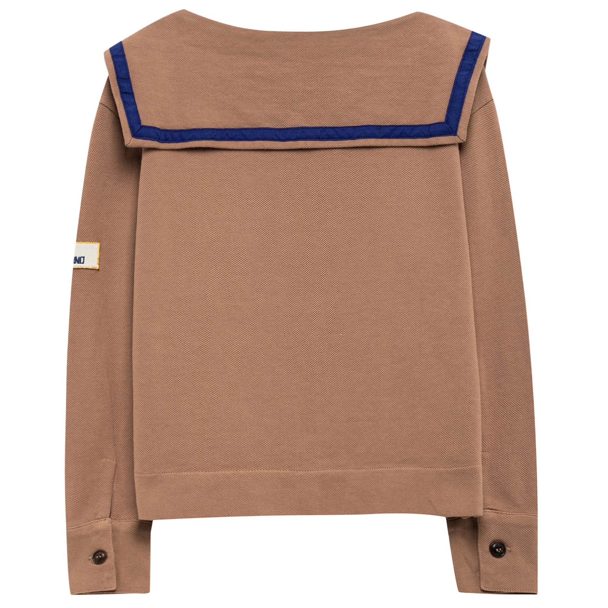 Girls Brown Cotton Shirt