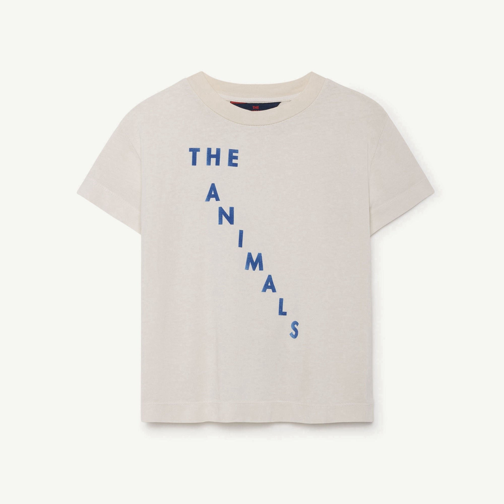 Girls & Boys White Blue Cotton T-shirt