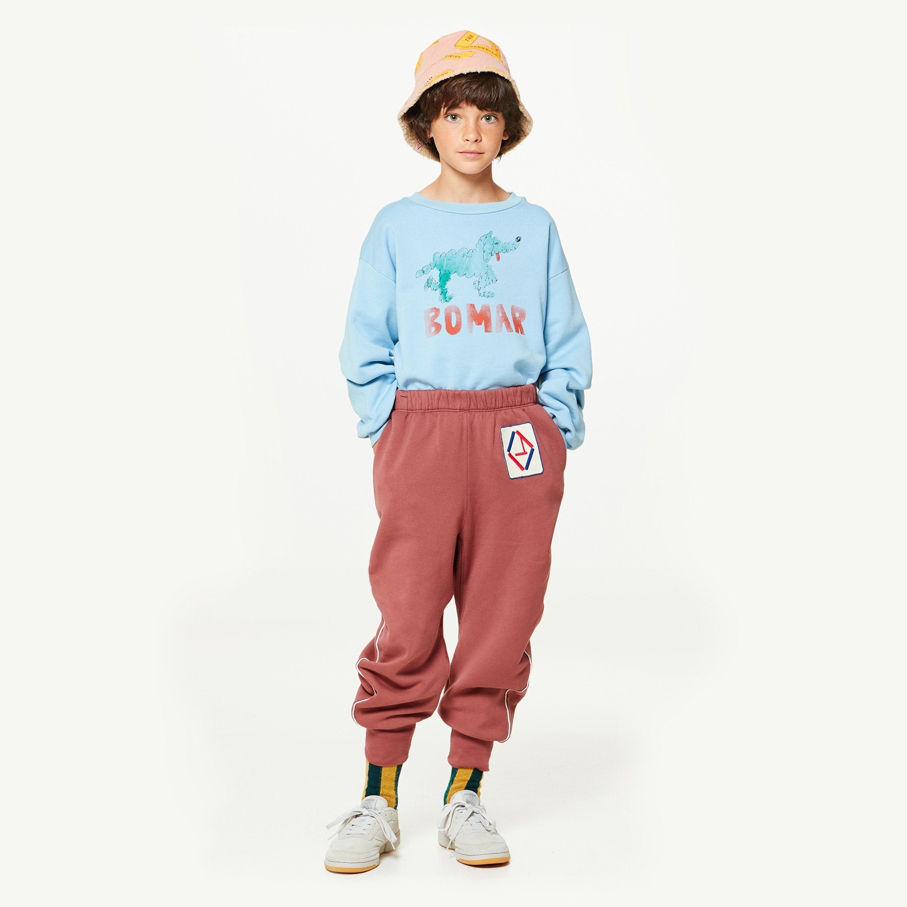 Boys & Girls Maroon Cotton Trousers