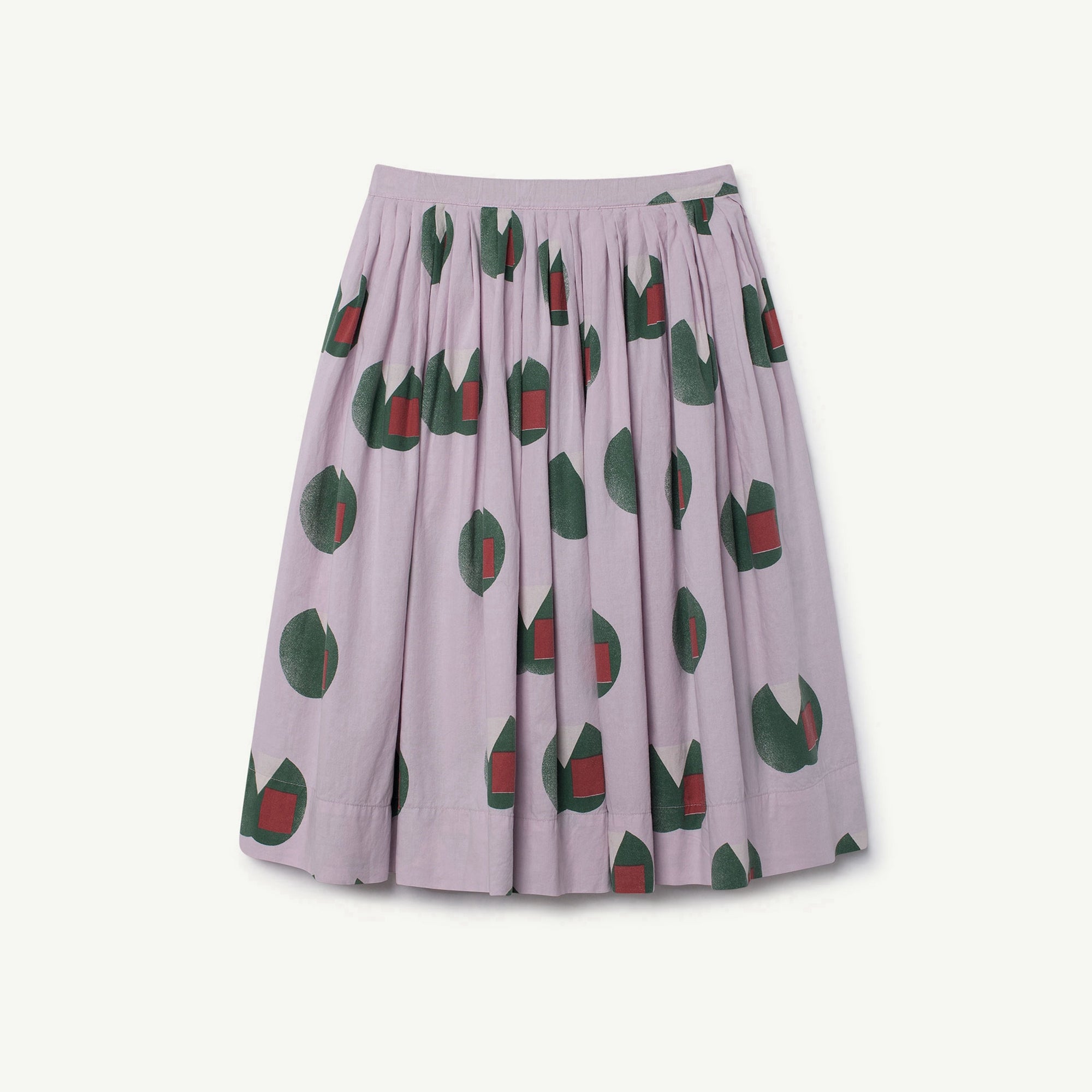 Girls Purple Apples Cotton Skirt