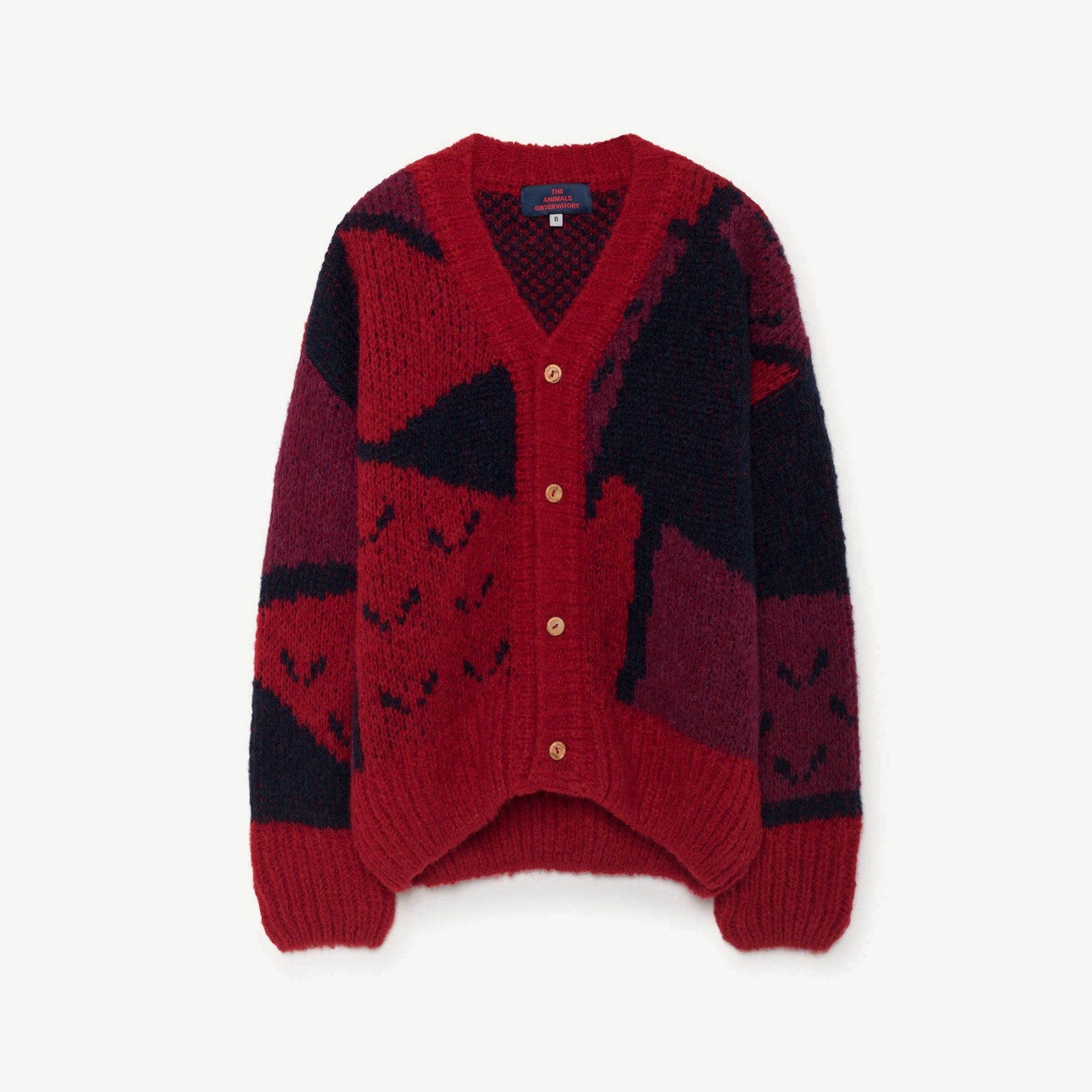 Girls Red Apple Cardigan