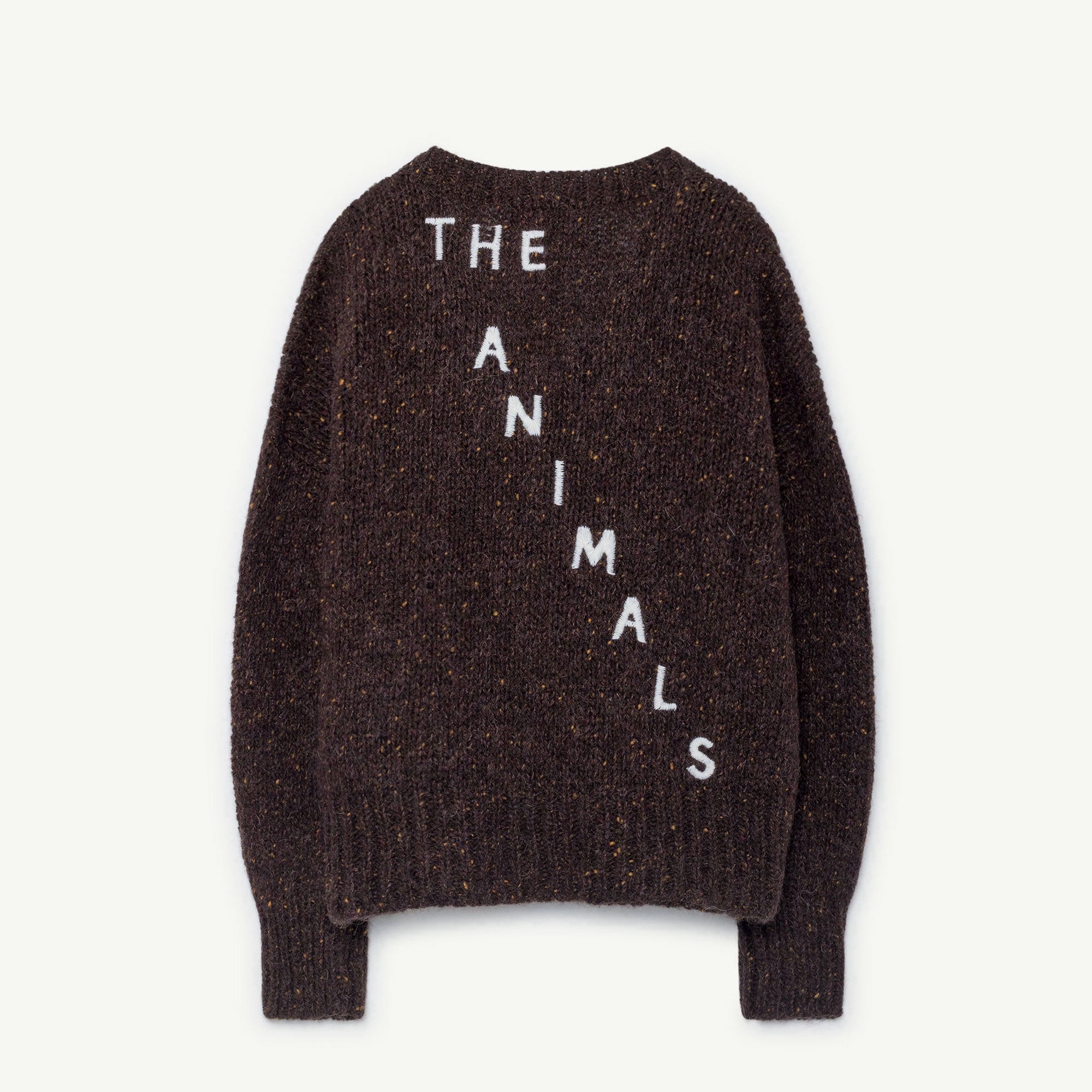 Girls & Boys Deep Brown Wool Cardigan