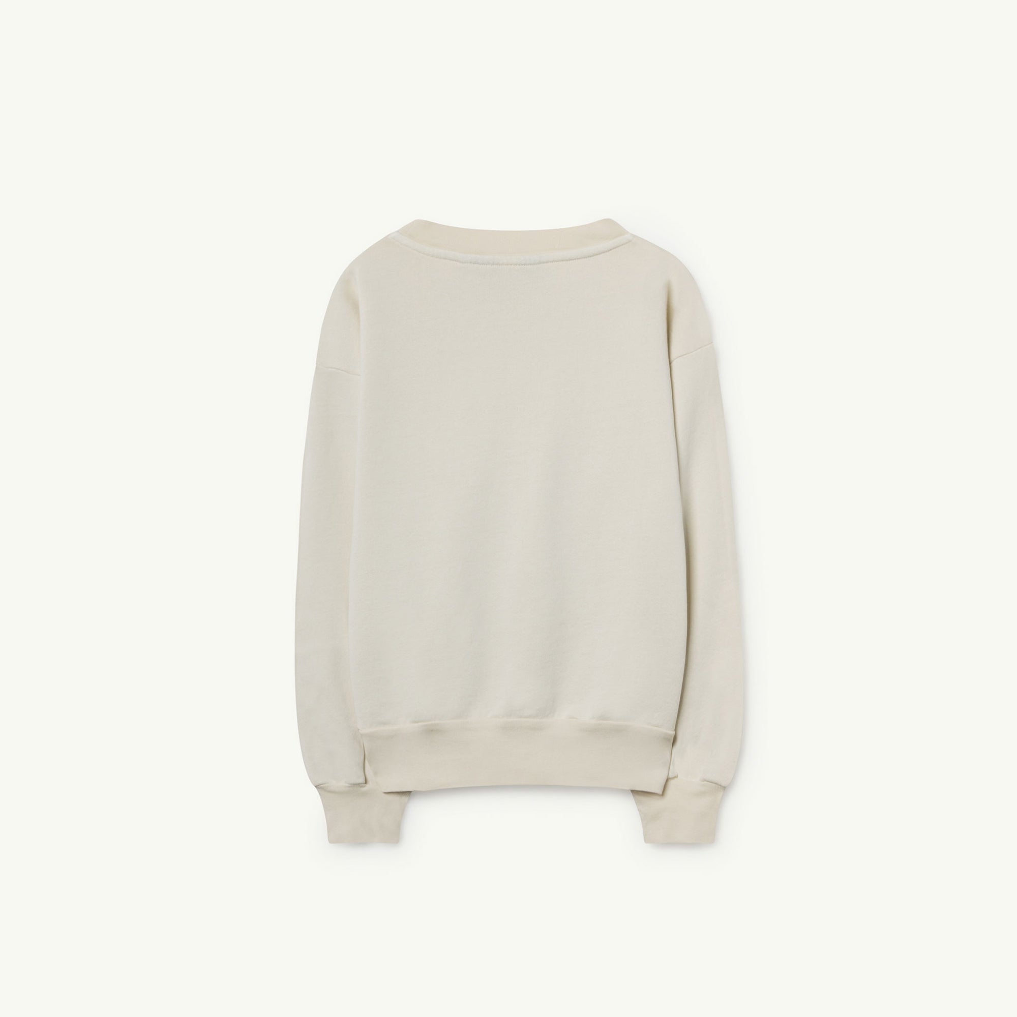 Girls White Cotton Sweatshirt