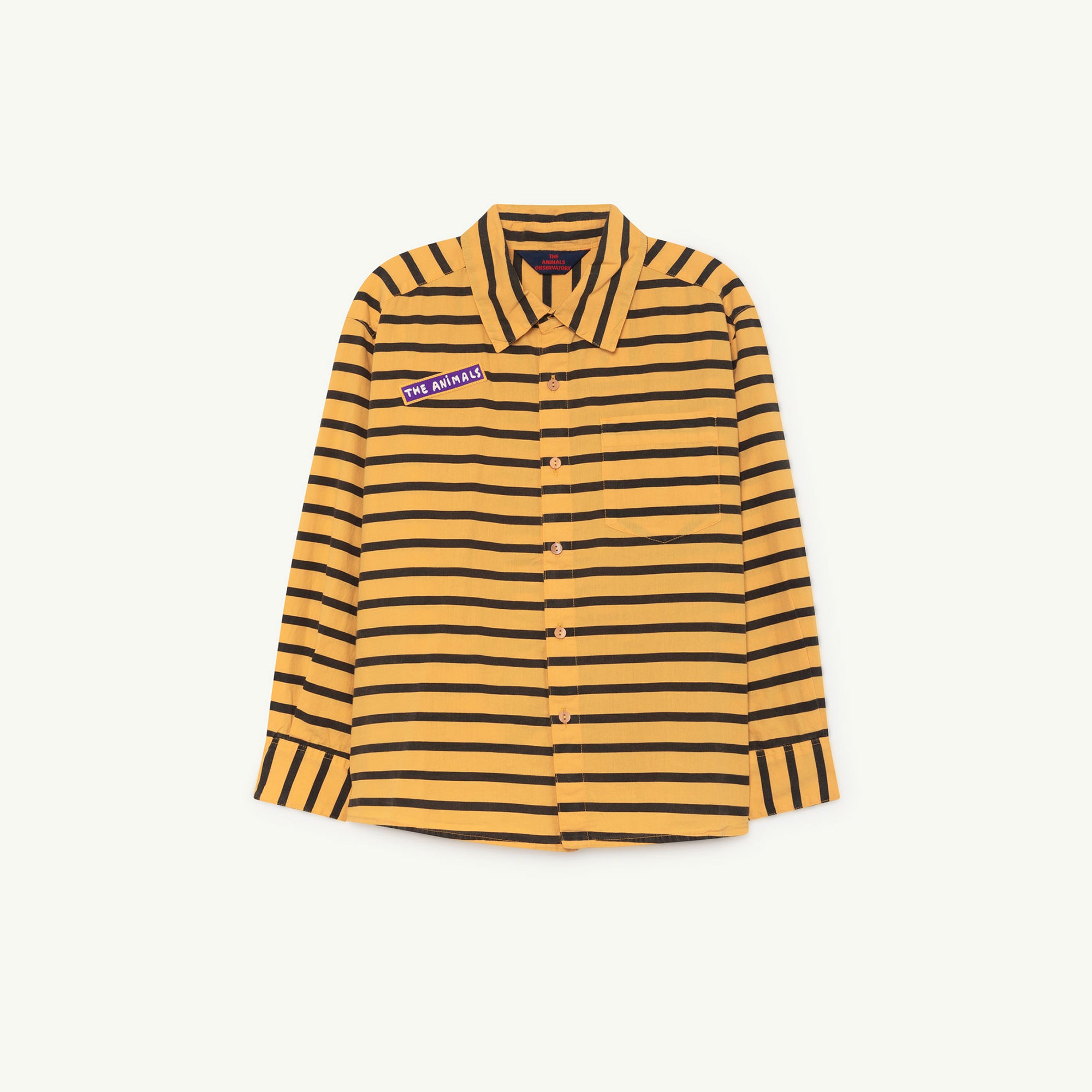 Girls & Boys Yellow Stripes Cotton Shirt