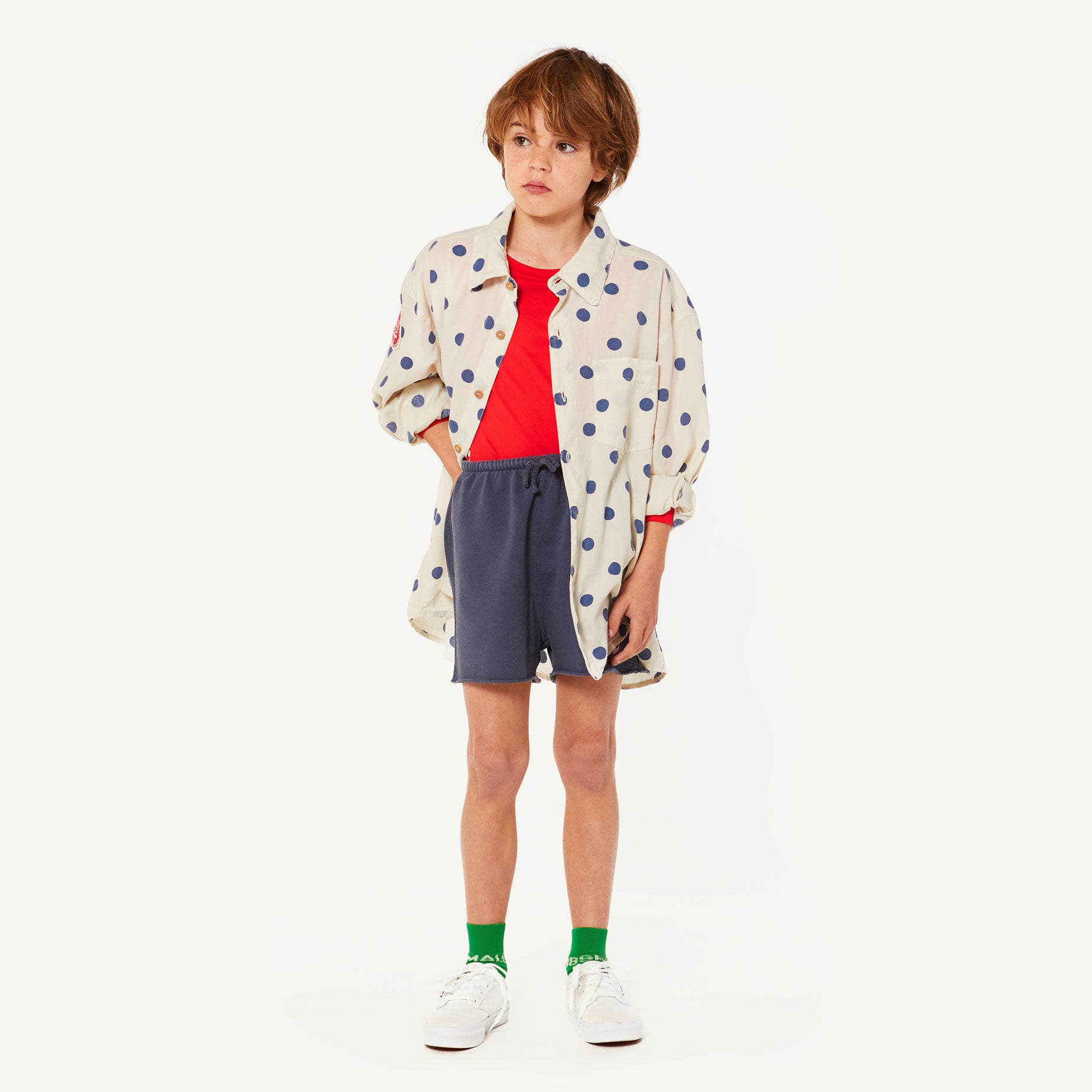 Girls & Boys White Cotton Shirt